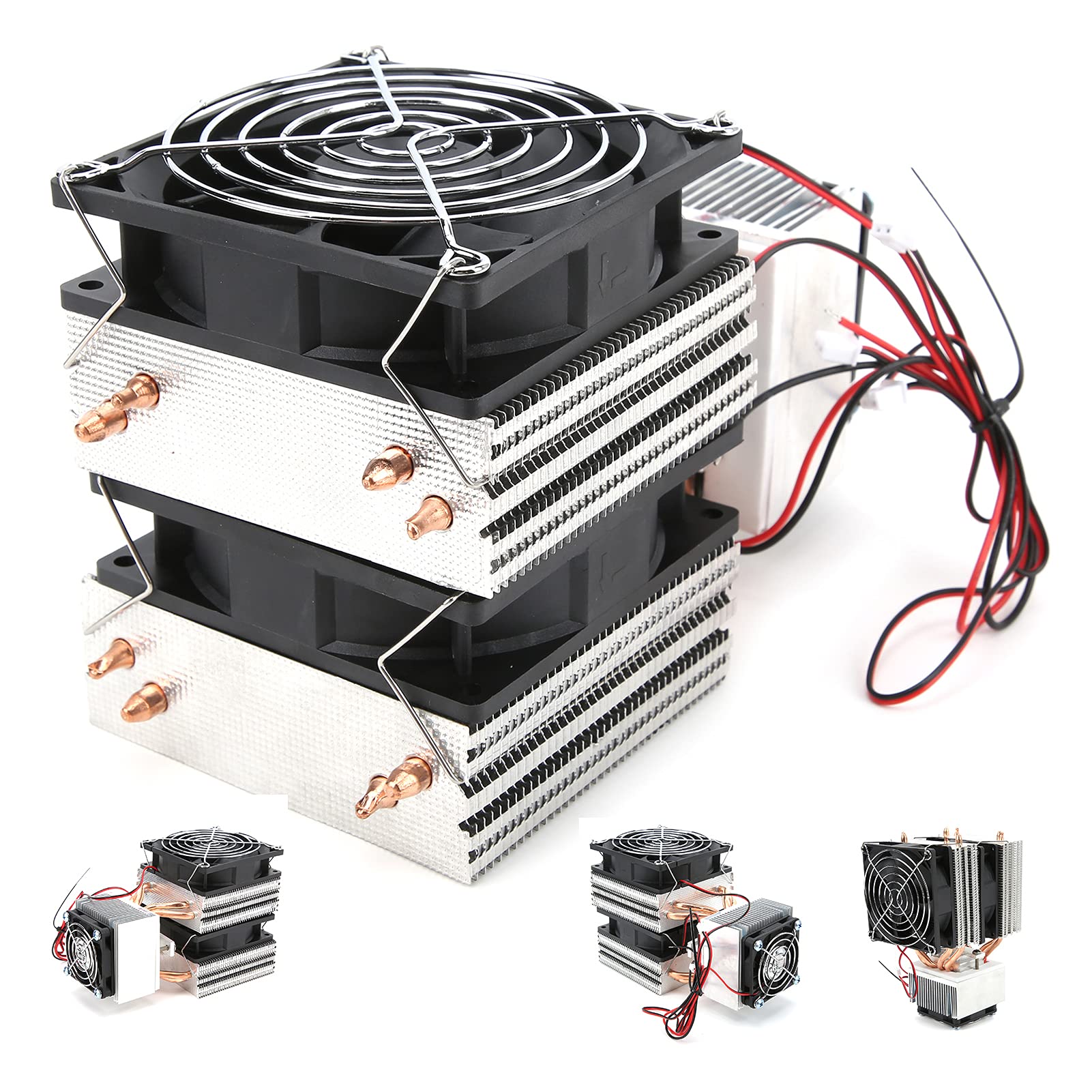 12V Peltier Cooler DIY Kit - High-Efficiency Thermoelectric Refrigeration System for Mini Air Conditioners, Cooling Devices, and Radiators - Ideal for Home, Office, and Car Use