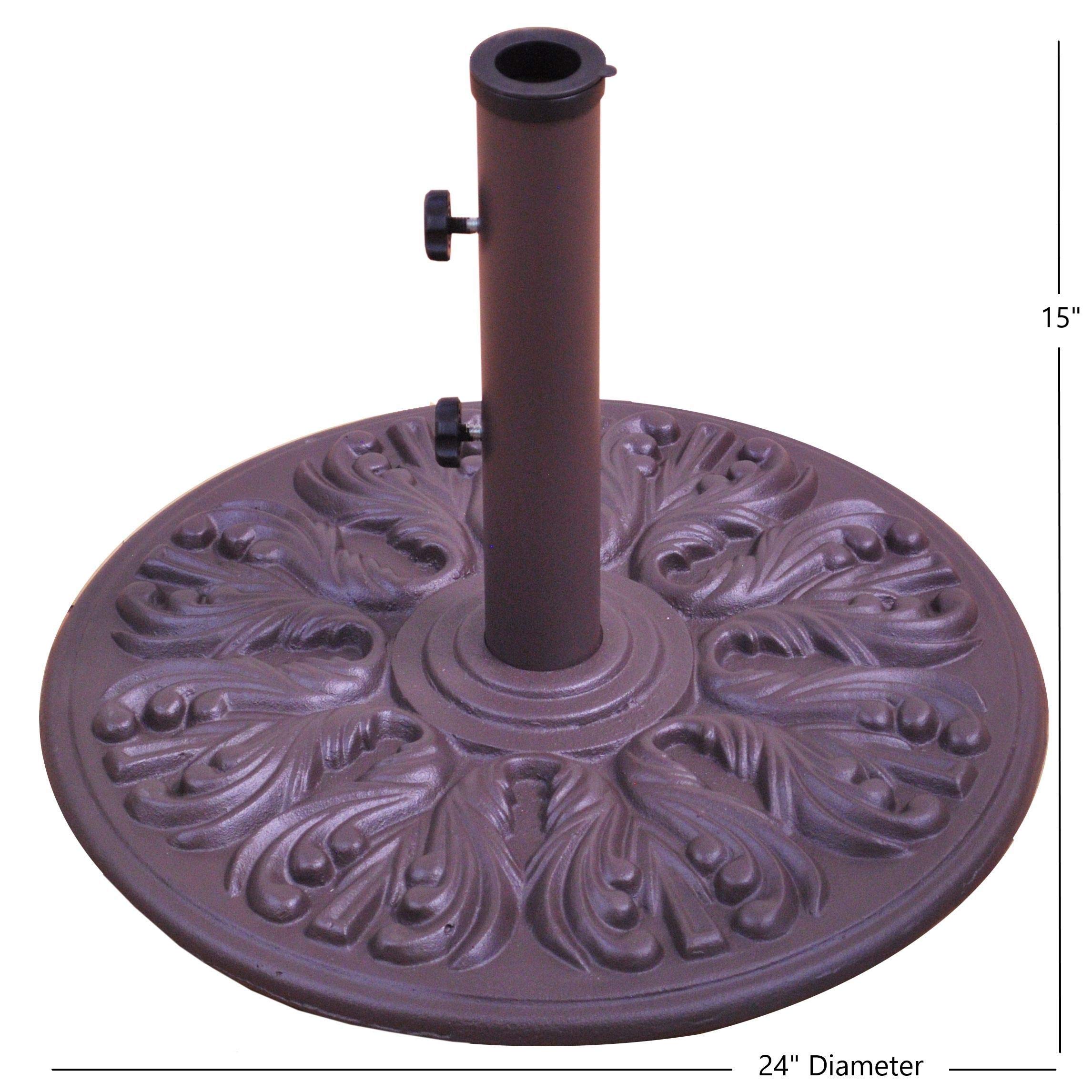75 lb Cast Iron European Base - Heavy Duty Weighted Base for Fitness, Gym Equipment & Home Workouts - Ideal for Strength Training, Powerlifting & Stability Exercises