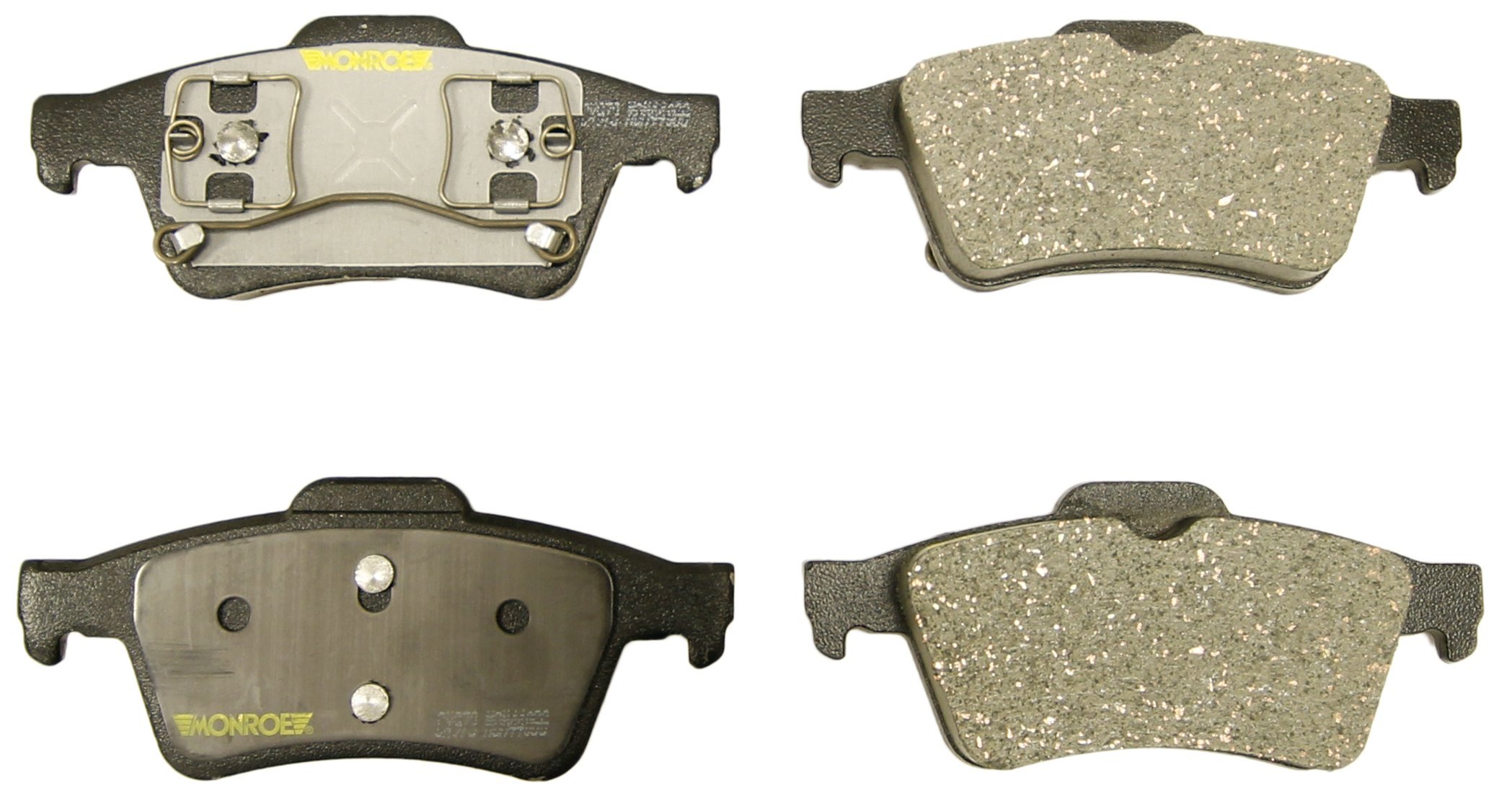 Monroe CX973 Ceramic Brake Pads - Premium Total Solution for Smooth & Quiet Braking | Perfect for Sedans, SUVs, and Trucks | Durable & Low Dust Performance