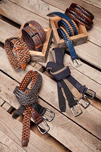 Premium Italian Woven Cotton & Genuine Leather Elastic Band - Perfect for DIY Crafts, Shoe Making, and Fashion Accessories