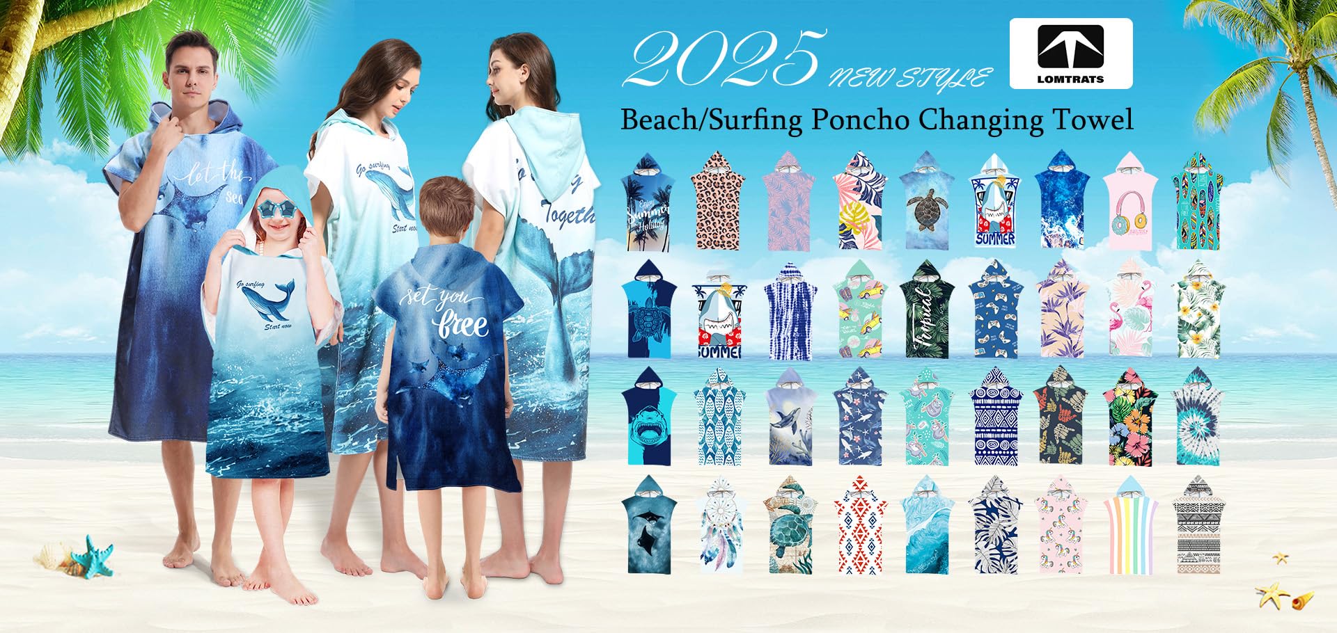 Quick Dry Surf Poncho - Microfiber Changing Towel Robe Hoodie for Men & Women | Swimming, Beach, Surfing, Diving, Hot Springs & Home Use