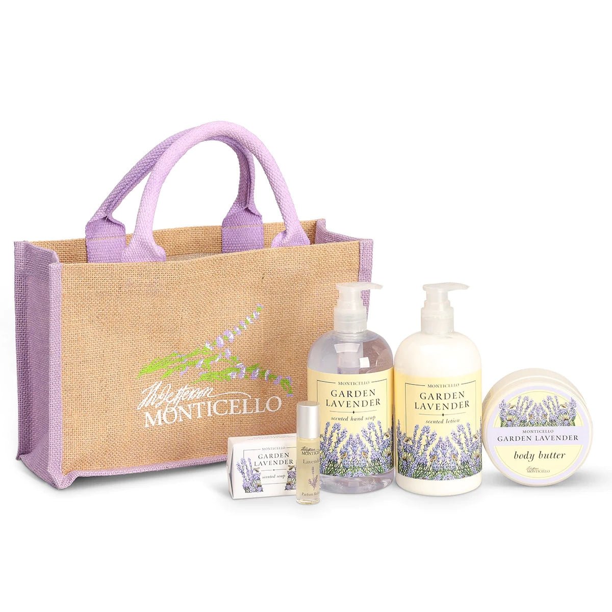 Monticello Lavender Scented Gift Bag Set - Aromatic Relaxation Gifts for Women, Mothers Day, Birthday & Anniversary - Perfect for Home, Office & Spa Relaxation