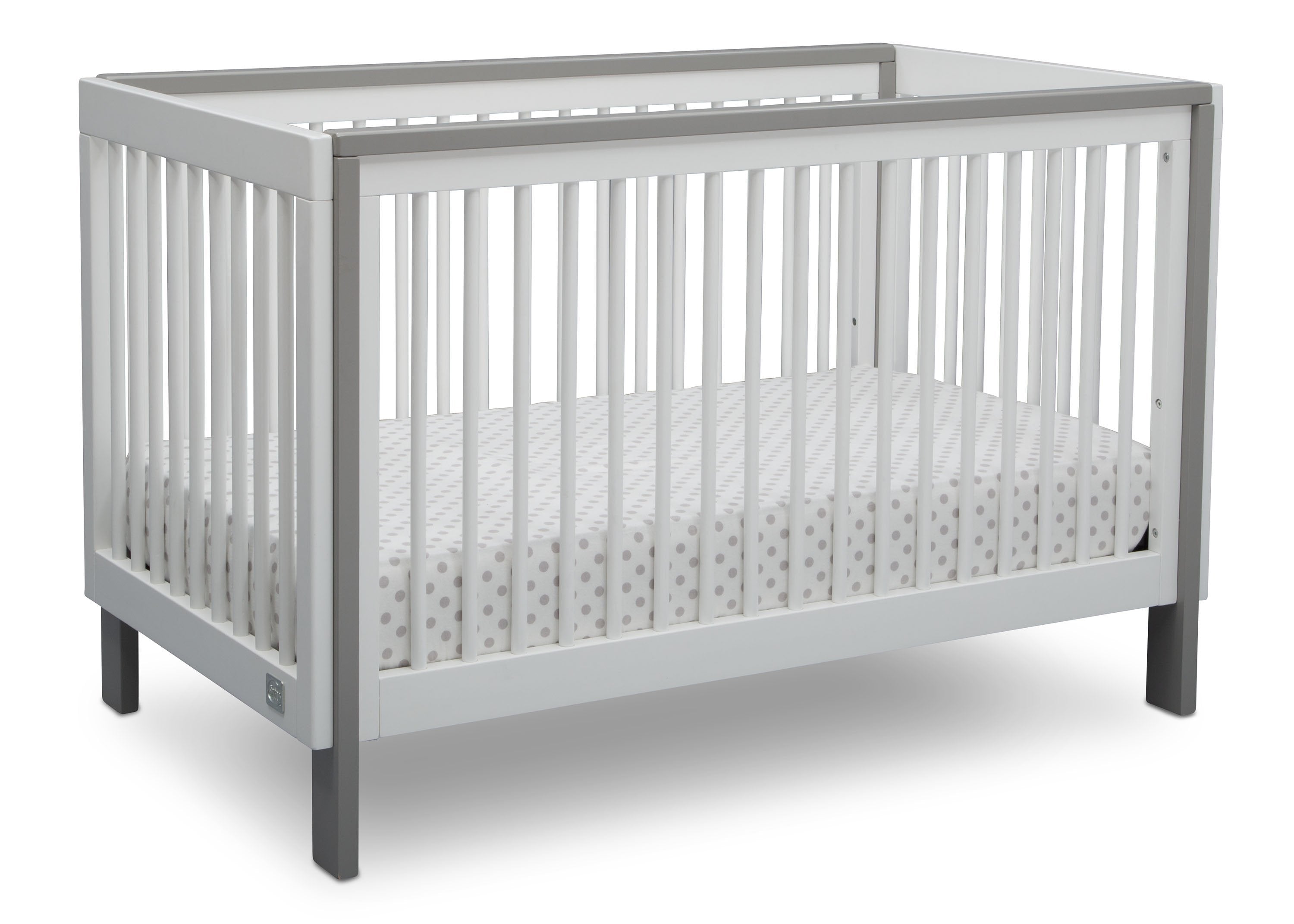 Fremont 3-in-1 Convertible Baby Crib - White Nursery Furniture for Newborn to Toddler | Perfect for Small Spaces & Modern Nurseries
