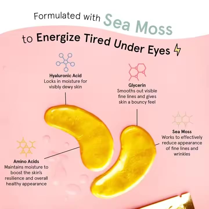 Best Under Eye Masks for Dark Circles & Puffiness - Hydrating & Brightening Eye Treatment - Perfect for Skincare Routine & Self-Care