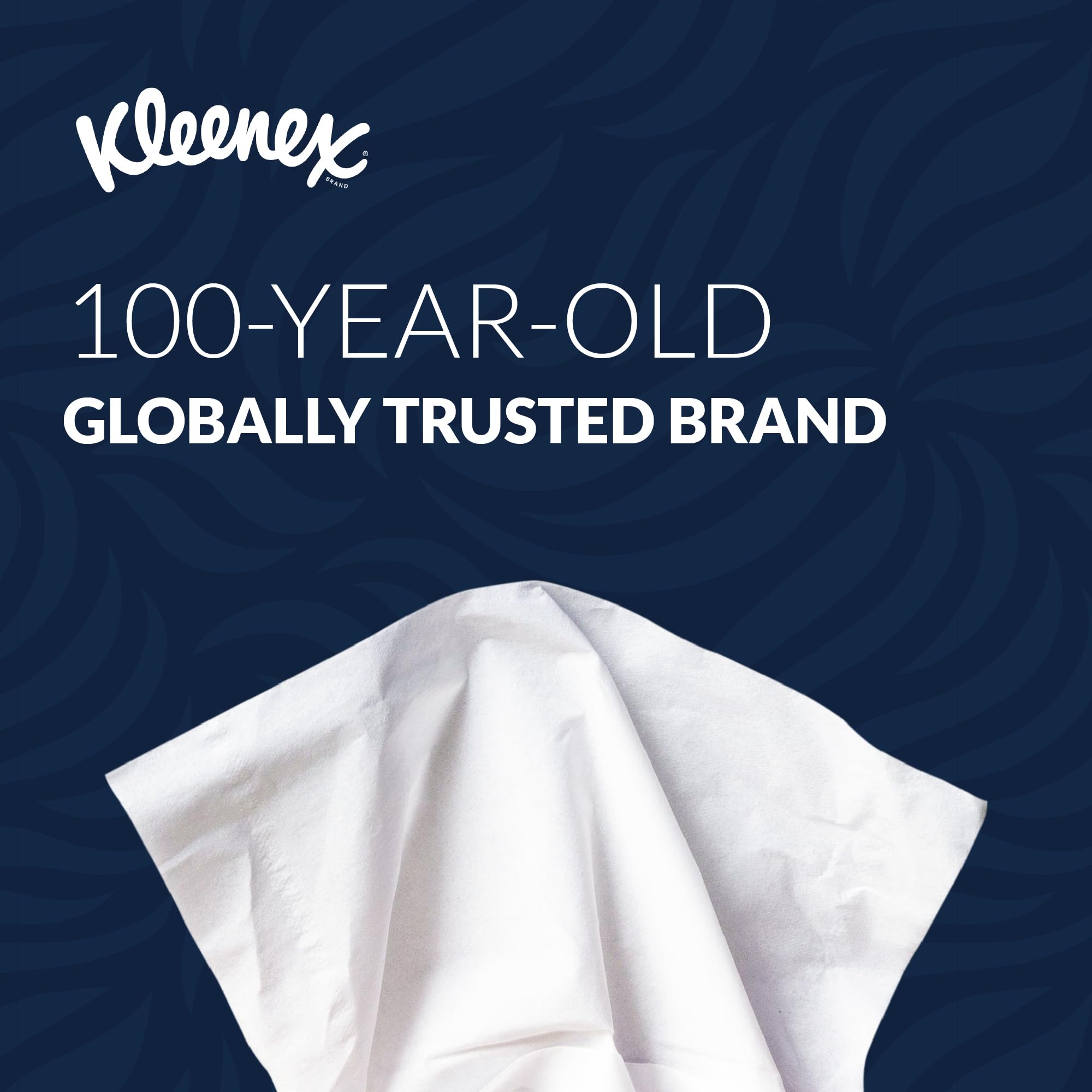 Kleenex® 2-Ply Facial Tissues Flat Box - 100 Tissues per Box, Pack of 6 (600 Total Tissues) | Soft & Strong for Home, Office & Travel Use - Allergy & Cold Relief (60070)