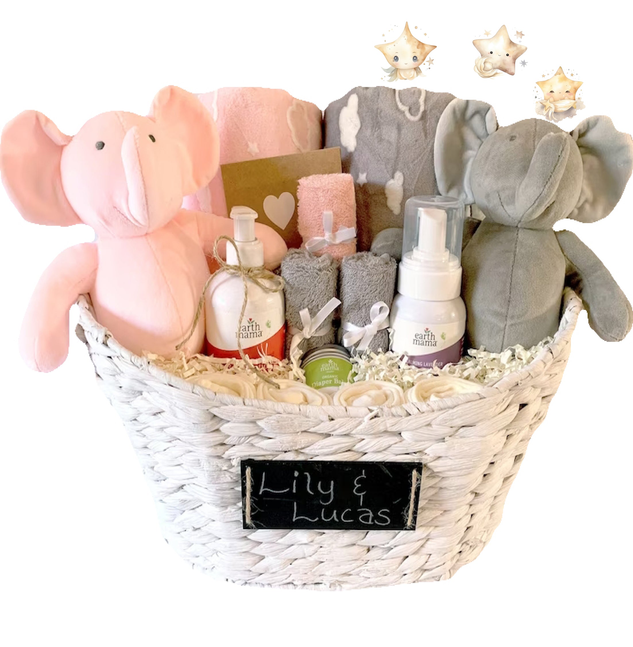 Double the Fun Twins Gift Basket - Perfect for Baby Showers, Birthdays & Celebrations | SKU: MRB1005