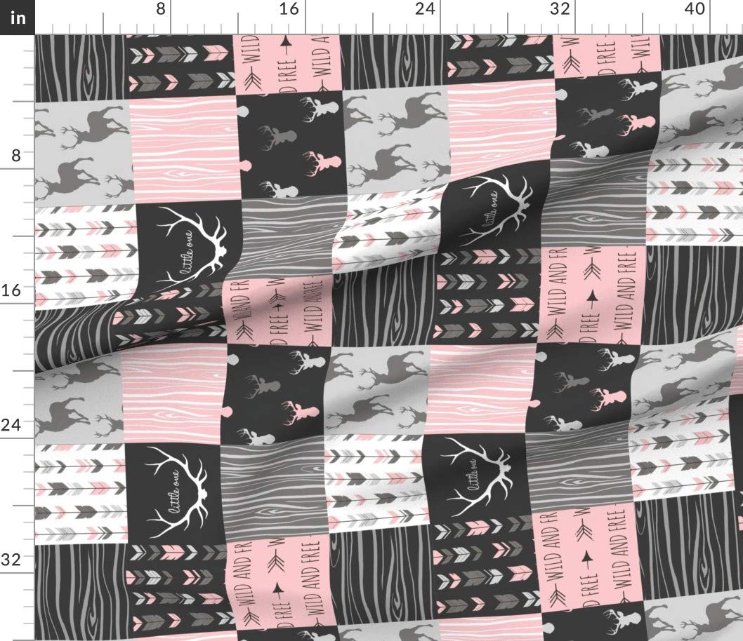 Premium Spoonflower Fabric - Woodland Girl Wholecloth Printed on Petal Signature Cotton Fabric by The Yard - Perfect for Sewing, Quilting, Apparel, Crafts & Home Decor | DIY Projects, Nursery Decor, Fashion Design