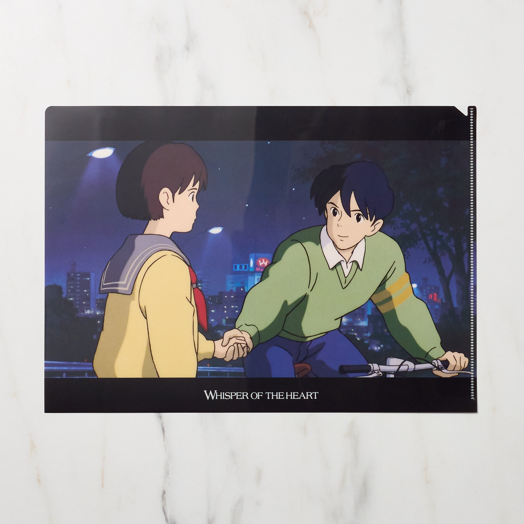 Studio Ghibli Whisper of the Heart A4 Clear File Folder - Anime Collectible Document Organizer for School, Office & Home Use