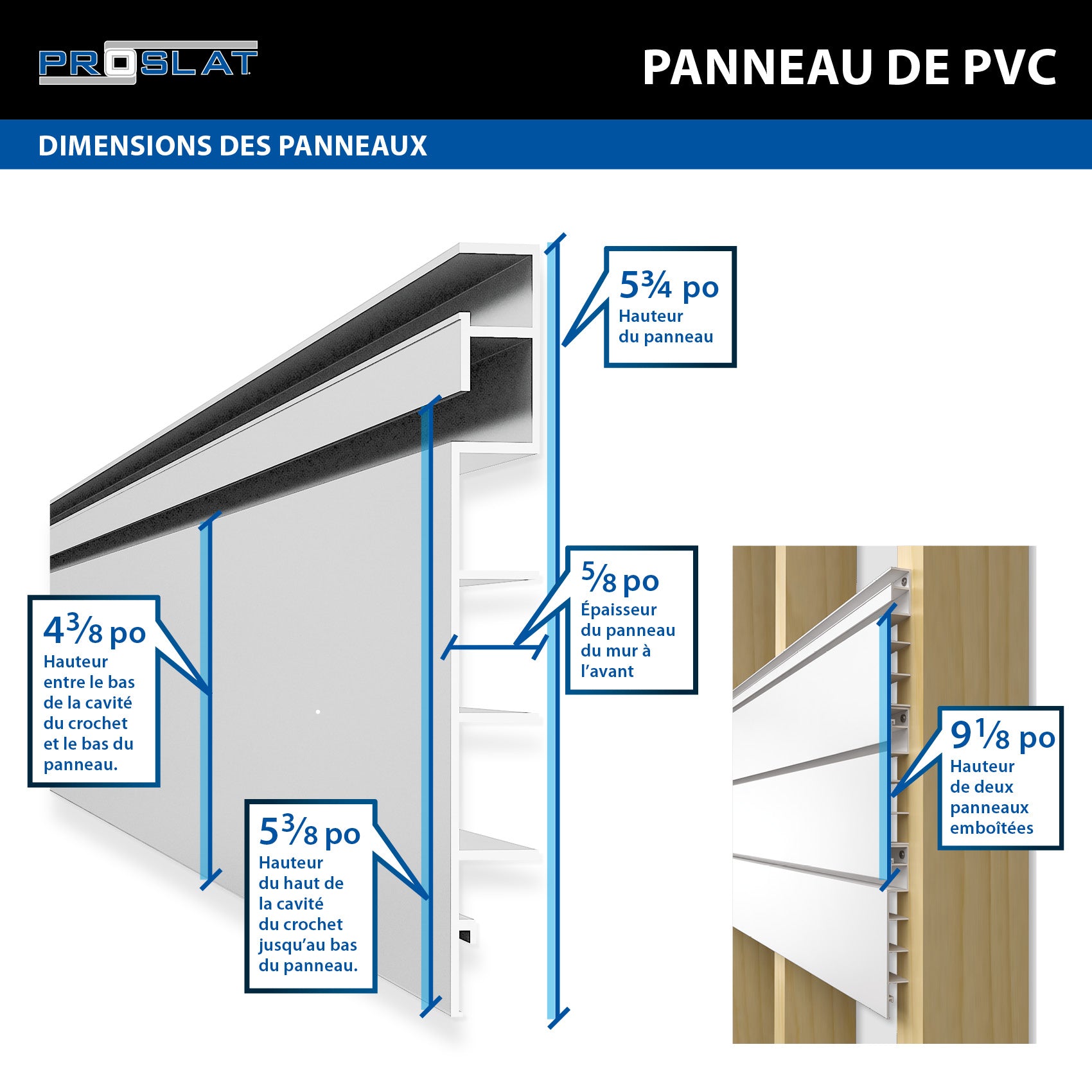 4 ft. x 4 ft. PVC Slatwall Panel - Durable Retail Display Shelving for Stores & Garages - Perfect for Organizing Tools, Accessories & Merchandise