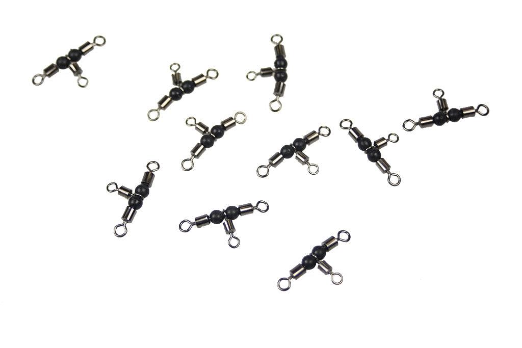 Jigging World 3 Way 360 Non-Twist Swivels - Strong Fishing Swivel for Saltwater & Freshwater - Perfect for Trolling, Bottom Fishing & Jigging