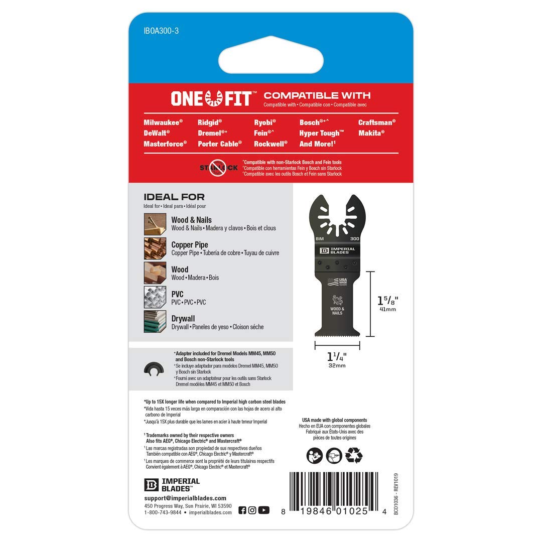 IBOA300-3 One Fit™ 1-1/4