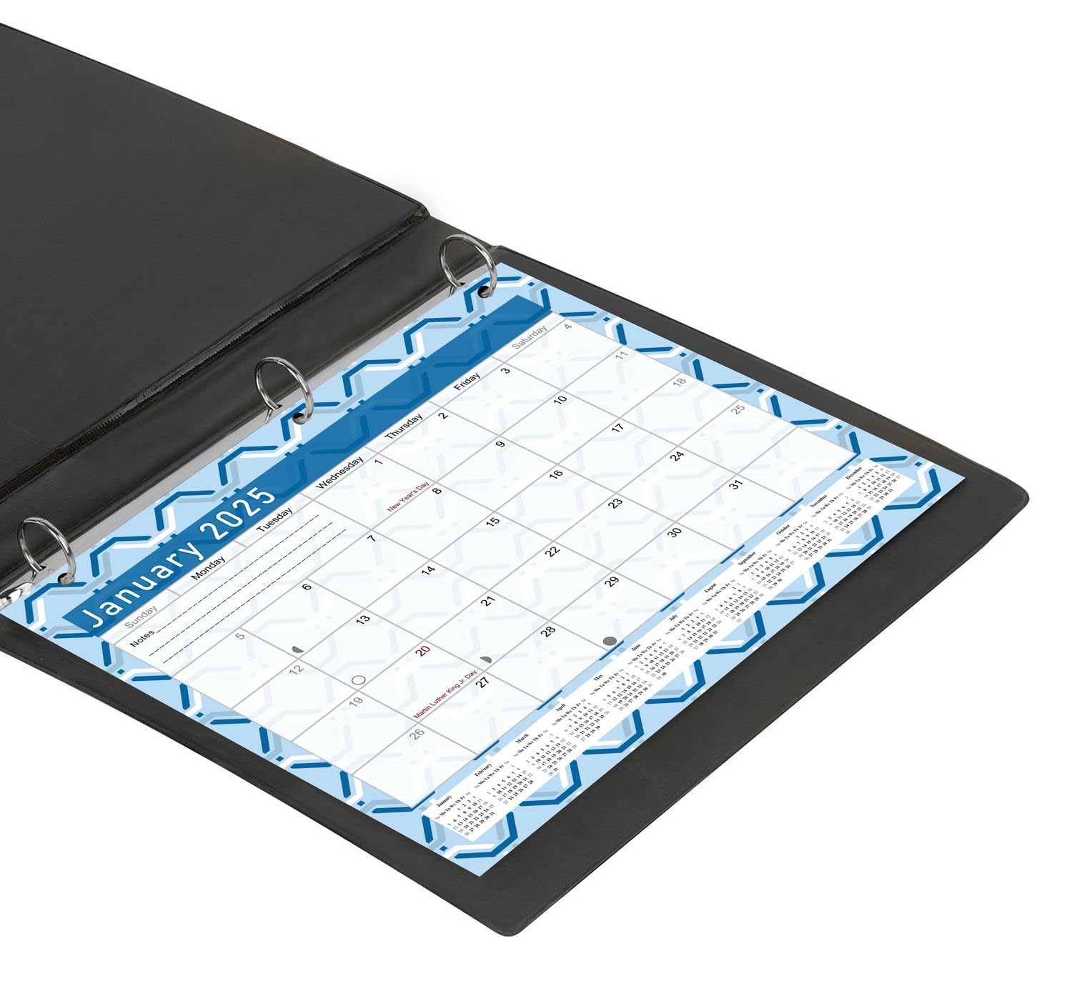 2025 Monthly Calendar Planner - 12-Month Academic Student Organizer for 3-Ring Binder, Desk & Wall | Perfect for School, Office & Home Use