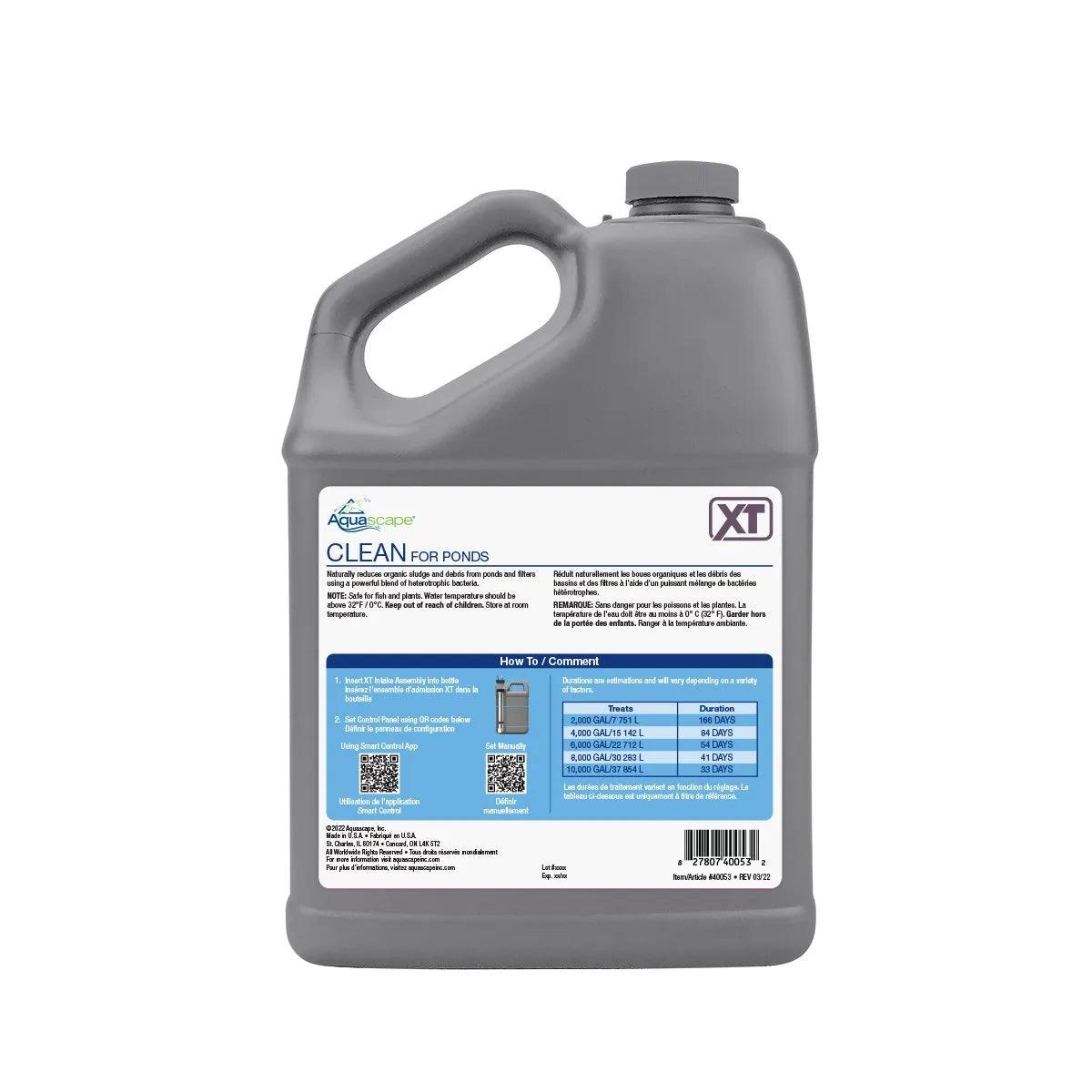 Clean for Ponds XT - Natural Pond Cleaner & Algae Control Solution | Safe for Fish & Plants | Perfect for Garden Ponds, Water Features & Outdoor Fountains