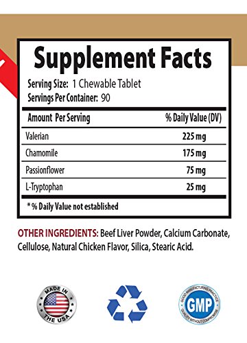 Premium Calming Treats for Dogs - Natural Anxiety & Stress Relief Chews with Chamomile & L-Theanine - 180 Soft Chews (2 Bottles) - Perfect for Travel, Vet Visits & Thunderstorm Anxiety