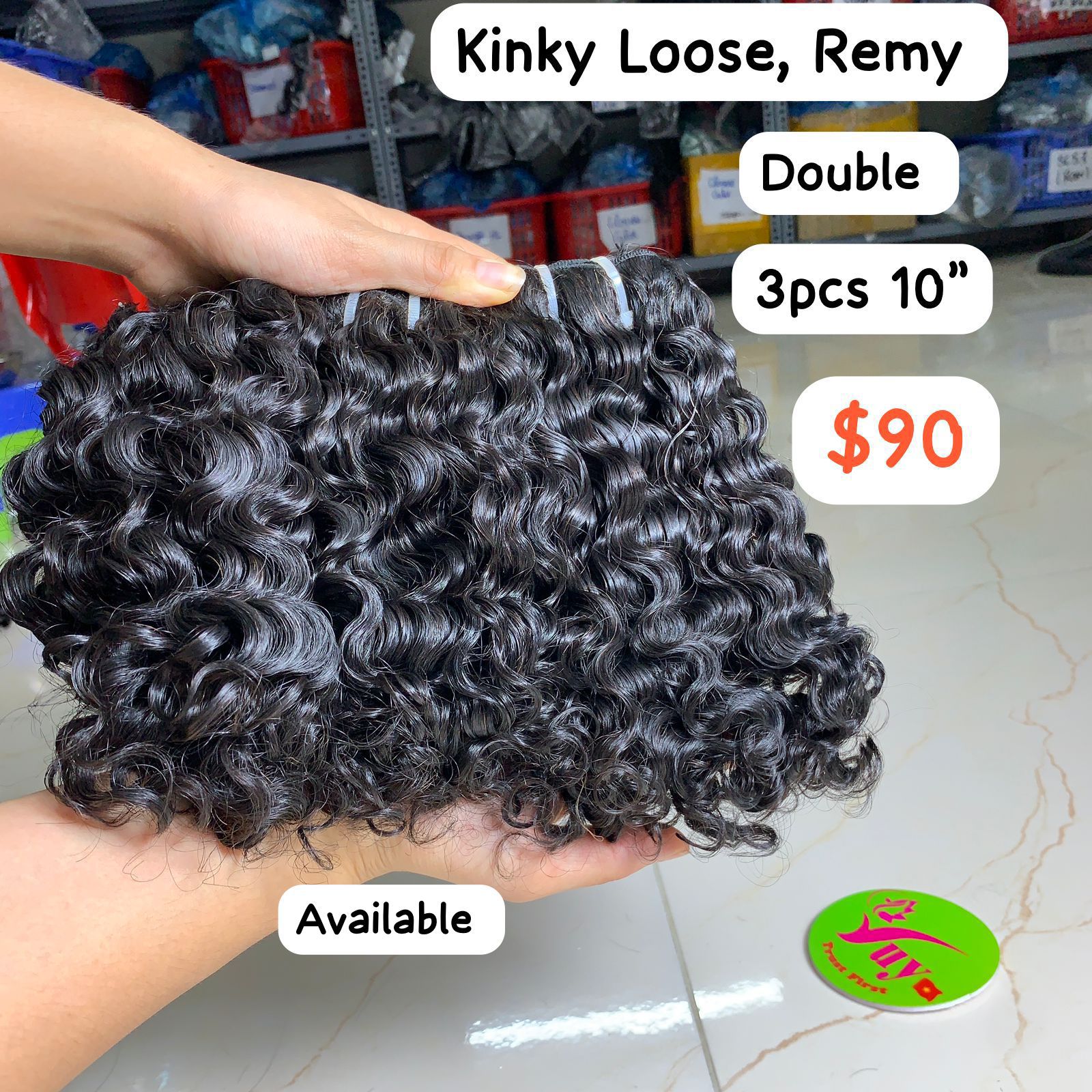 3-Piece 10-Inch Kinky Loose Remy Human Hair Extensions - Perfect for Protective Styles, Braids & Natural Hair Volume Boost
