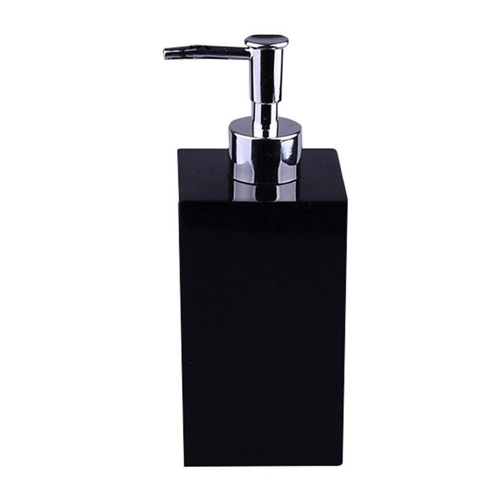 OUMIFA 500ML Resin Soap Dispenser for Bathroom Countertop - Black | Hotel & Shower Lotion Dispenser | Durable & Stylish for Home, Spa, and Commercial Use