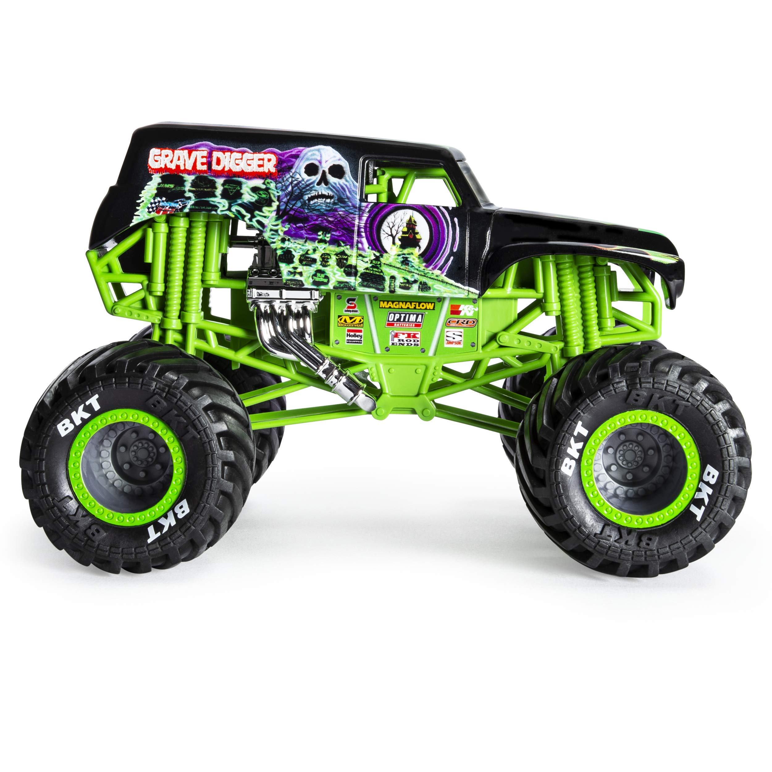 Monster Jam Official Grave Digger 1:24 Scale Die-Cast Monster Truck - Collectible Toy for Kids & Adults, Perfect for Play, Display & Gift Giving