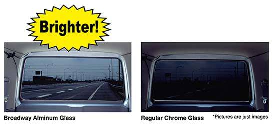 Napolex Broadway Mirror JDM Car Wider Rear View Mirror 240mm/270mm - Universal Fit for Enhanced Visibility & Safety - Perfect for Street Racing, Daily Driving & Parking Assistance