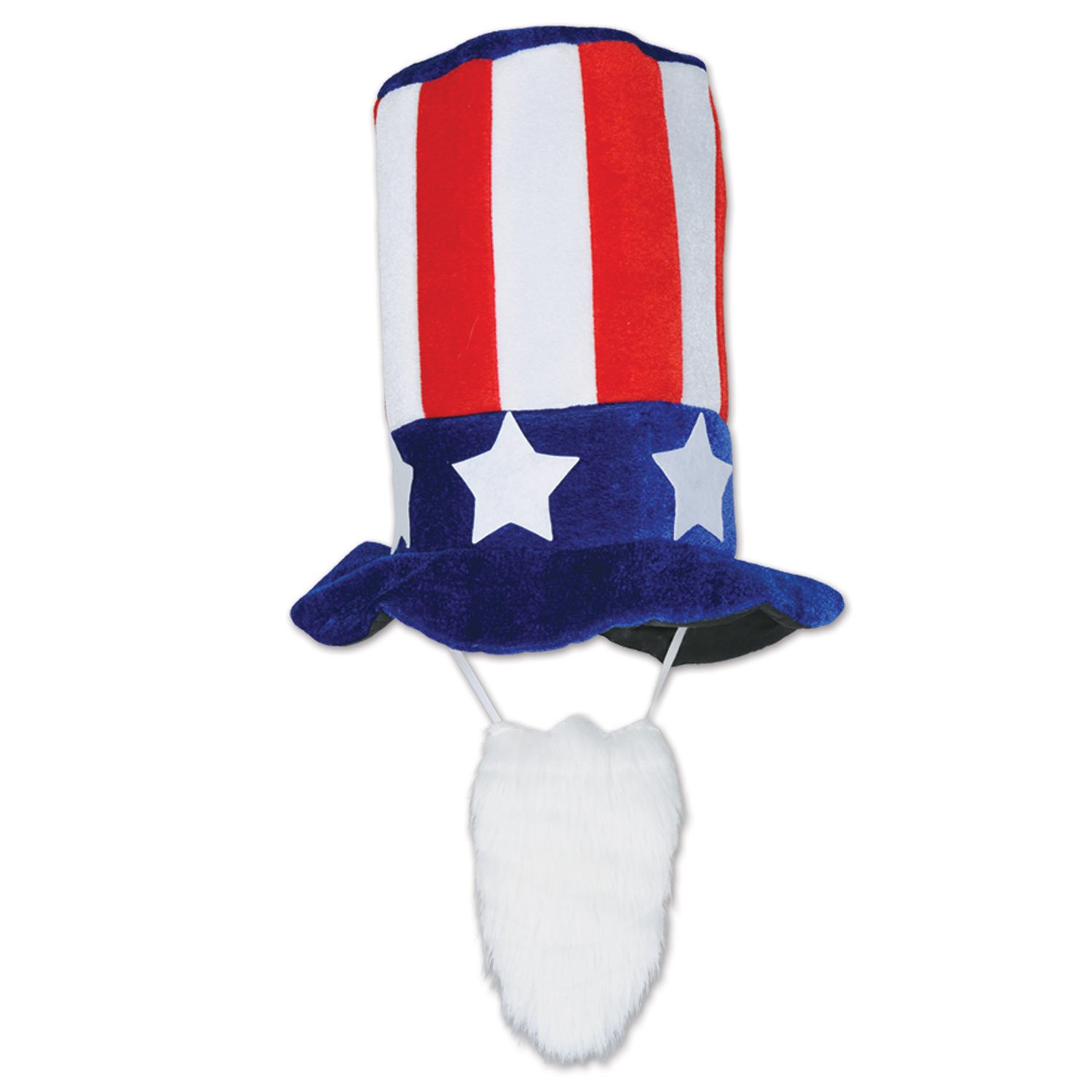 Beistle Plush Hats - Fun Novelty Party Hats for Birthday, Holiday & Patriotic Events - Soft American Flag Themed Costume Accessories for Halloween, Christmas, 4th of July Celebrations