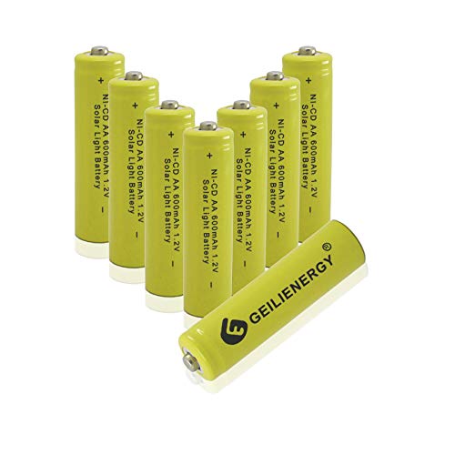 8pcs 600mah Yellow