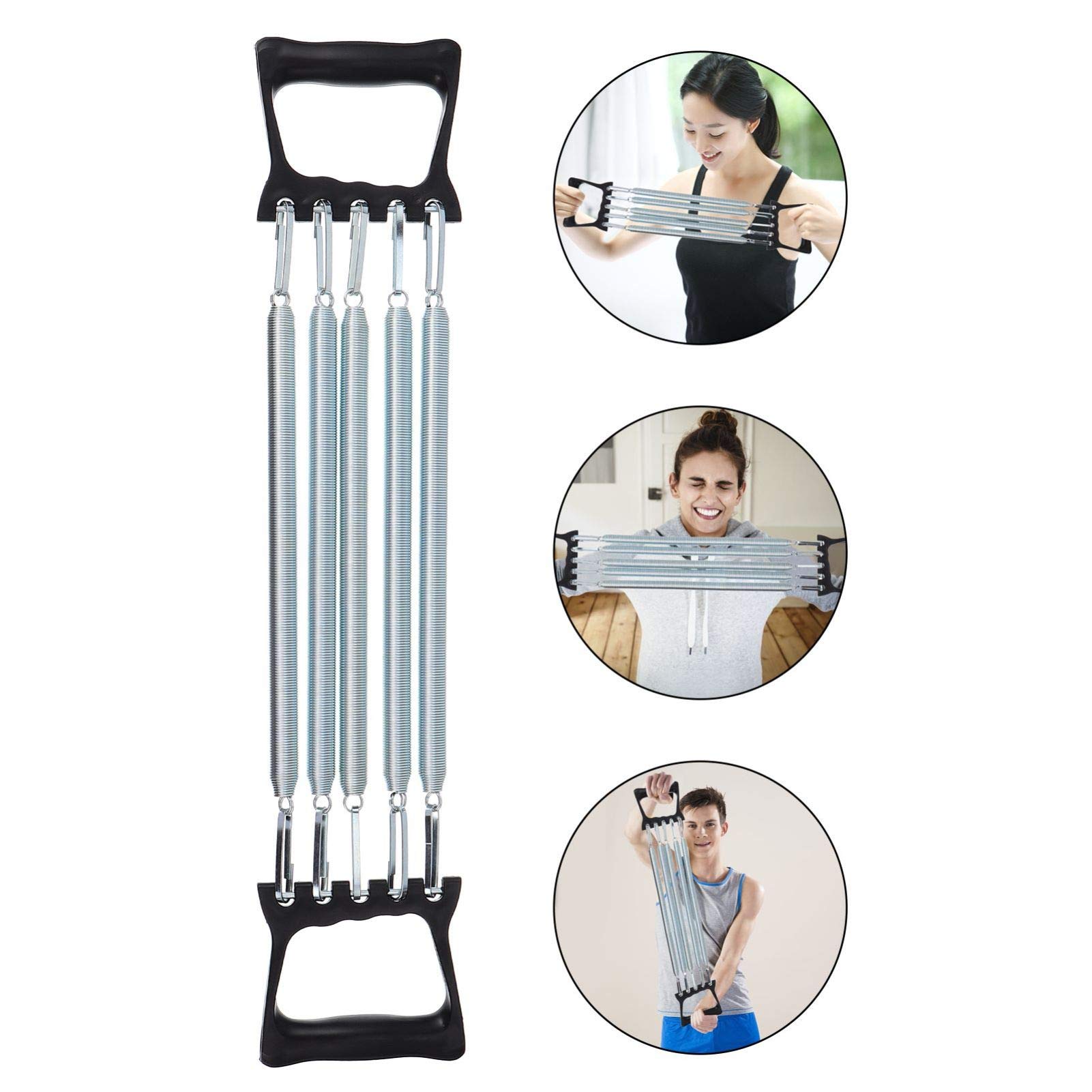 **Abaodam 5-Spring Chest Expander & Hand Gripper – Arm Pull Bar for Strength Training, Muscle Exercise & Resistance Bands – Home Gym Equipment for Shoulder & Hand Workouts – Perfect for Home Fitness, Strength Building & Rehabilitation**