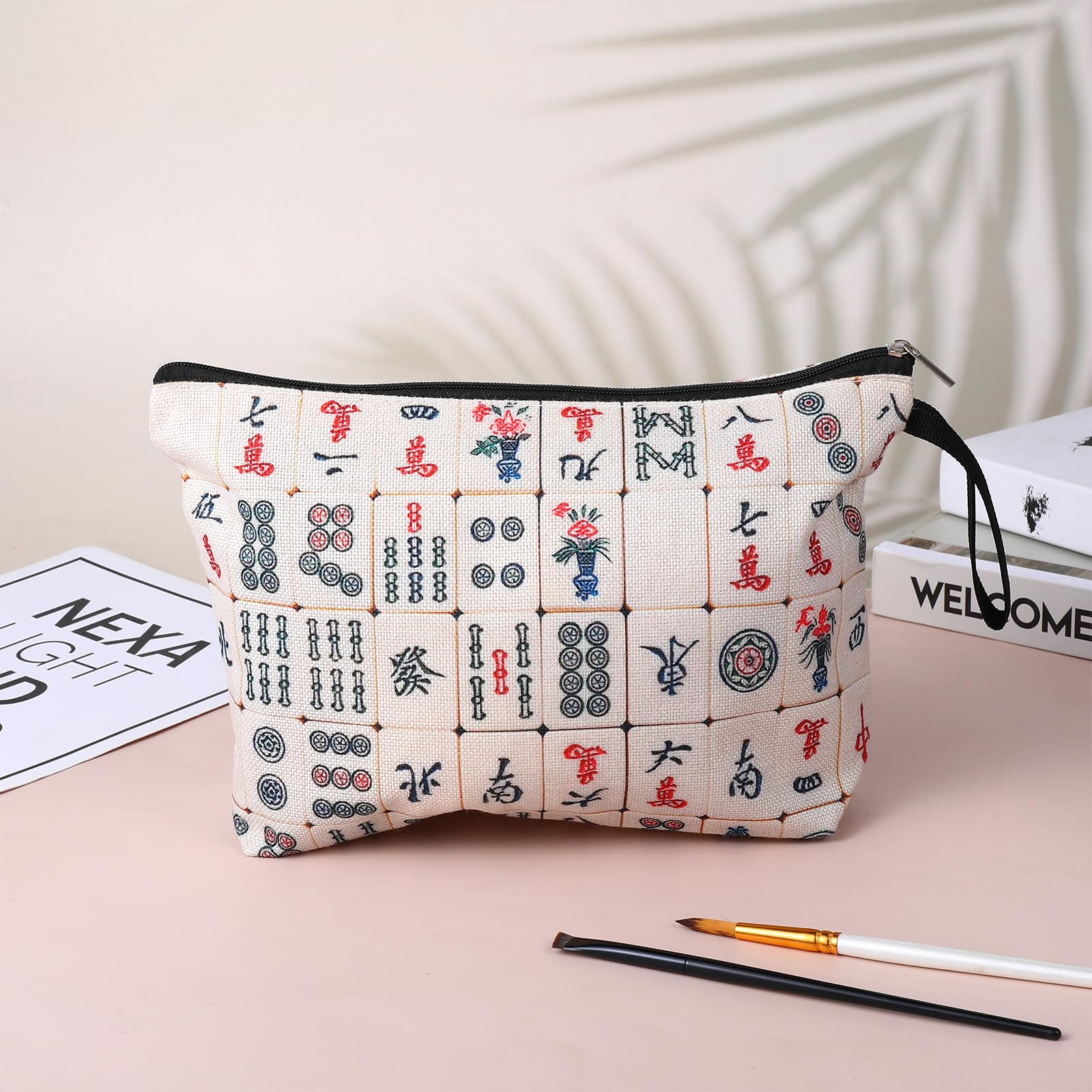 Premium Mahjong Bag for Women - Elegant Travel & Storage Organizer for Mahjong Tiles | Perfect Gift for Mahjong Players, Lovers, Mom & Grandma | Birthday, Game Nights & Travel Accessories