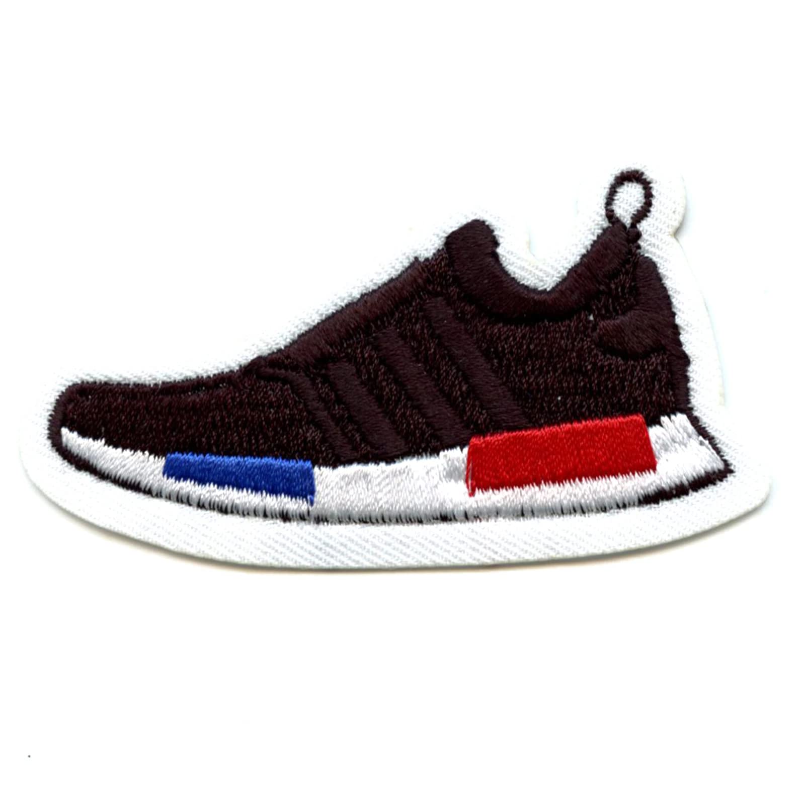 R1 OG Shoe Patch with Side Logo - Embroidered Iron On Applique for Sneakers, Jackets & Hats - Perfect for DIY Customization & Fashion Upgrades