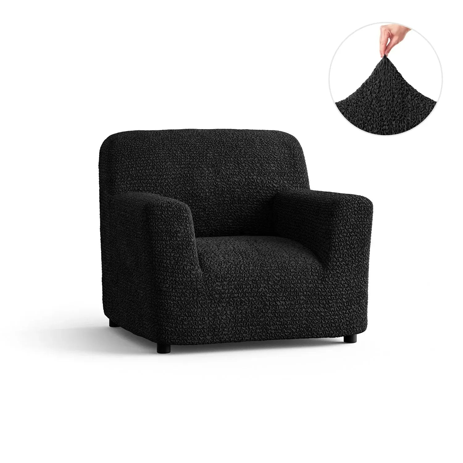 Microfiber Armchair Slipcover - Stretchable Furniture Protector for Living Room, Bedroom & Office - Easy Washable Sofa Cover for Pets & Kids