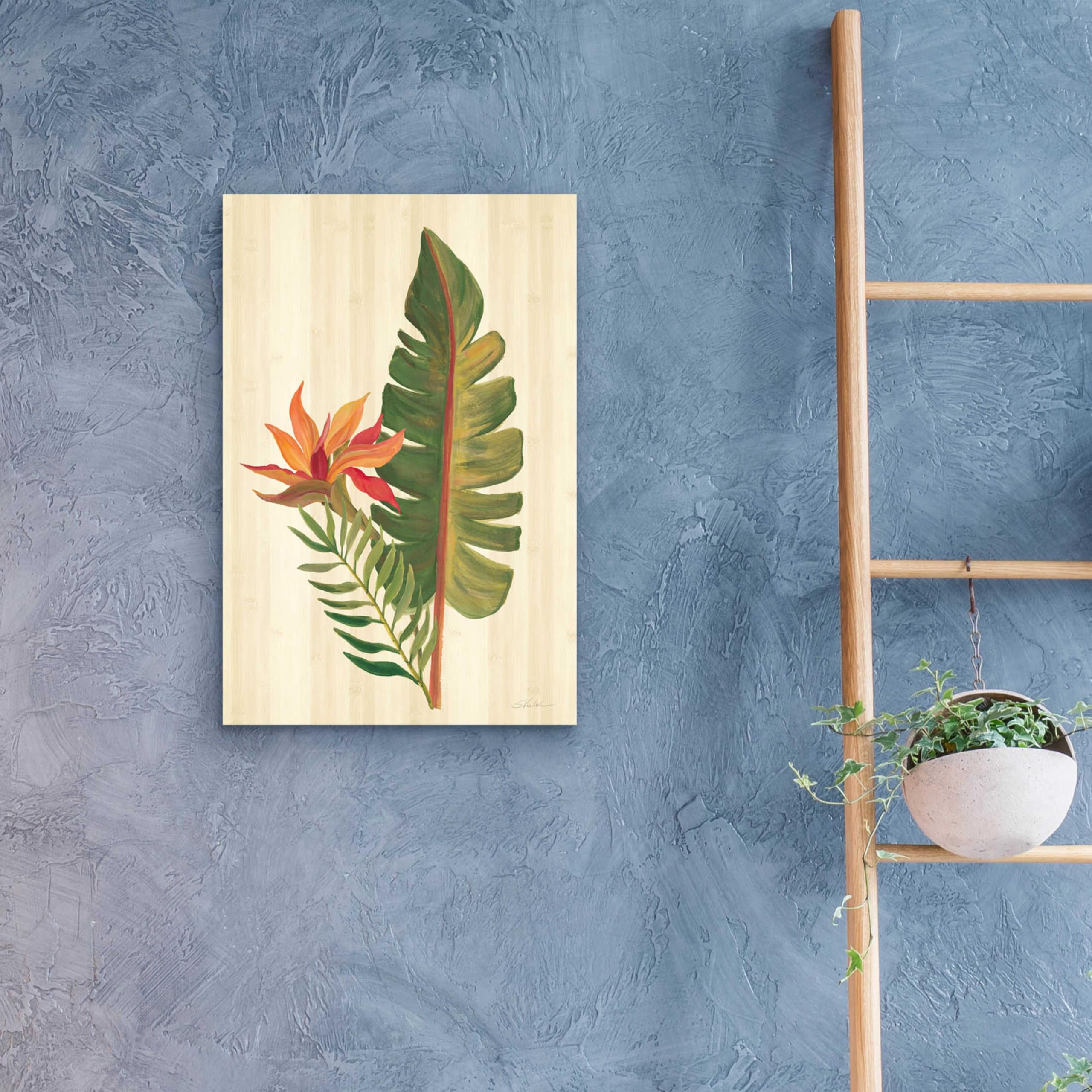 Silvia Vassileva Tropical Garden VI Acrylic Glass Wall Art - 16x24 Inches Modern Home Decor, Perfect for Living Room, Bedroom & Office