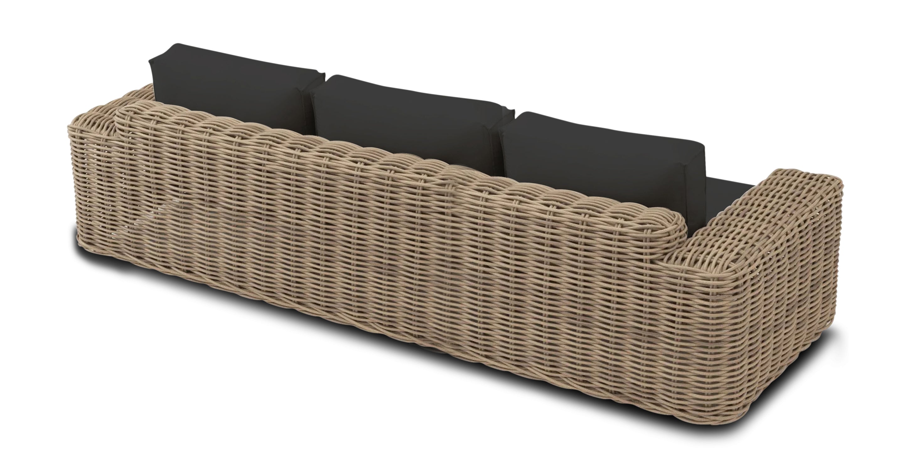 Puglia 3-Seat Sofa - Modern Comfortable Fabric Couch for Living Room, Lounge & Family Room - Perfect for Relaxing, Entertaining & Small Spaces