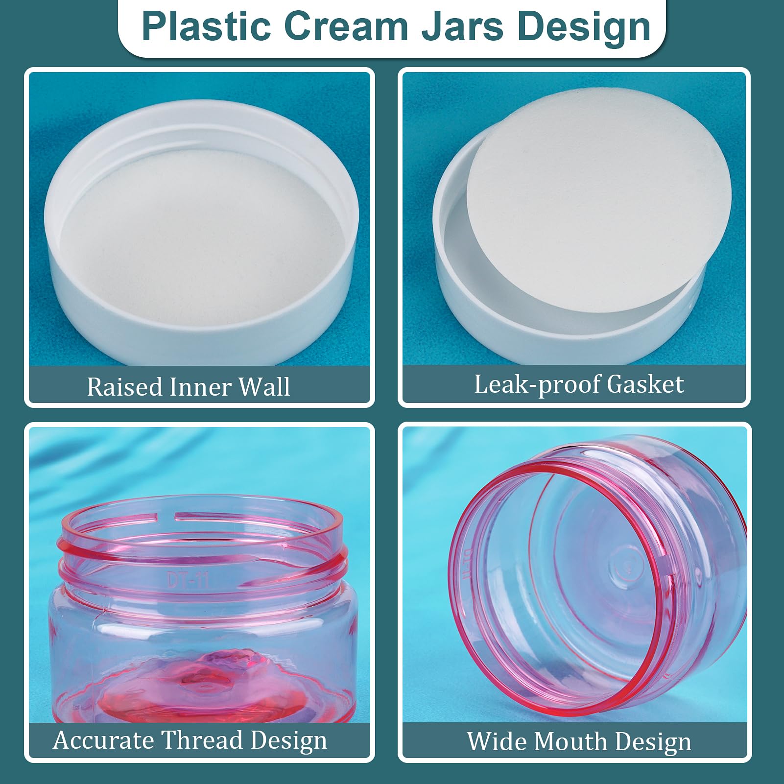 8PCS Leak-Proof Travel Bottles for Toiletries | TSA Approved Squeeze Bottles & Cream Jars with Flip Caps | Perfect for Carry-On Liquids, Shampoo, Lotion & Cosmetics | Ideal for Air Travel, Gym & Vacation