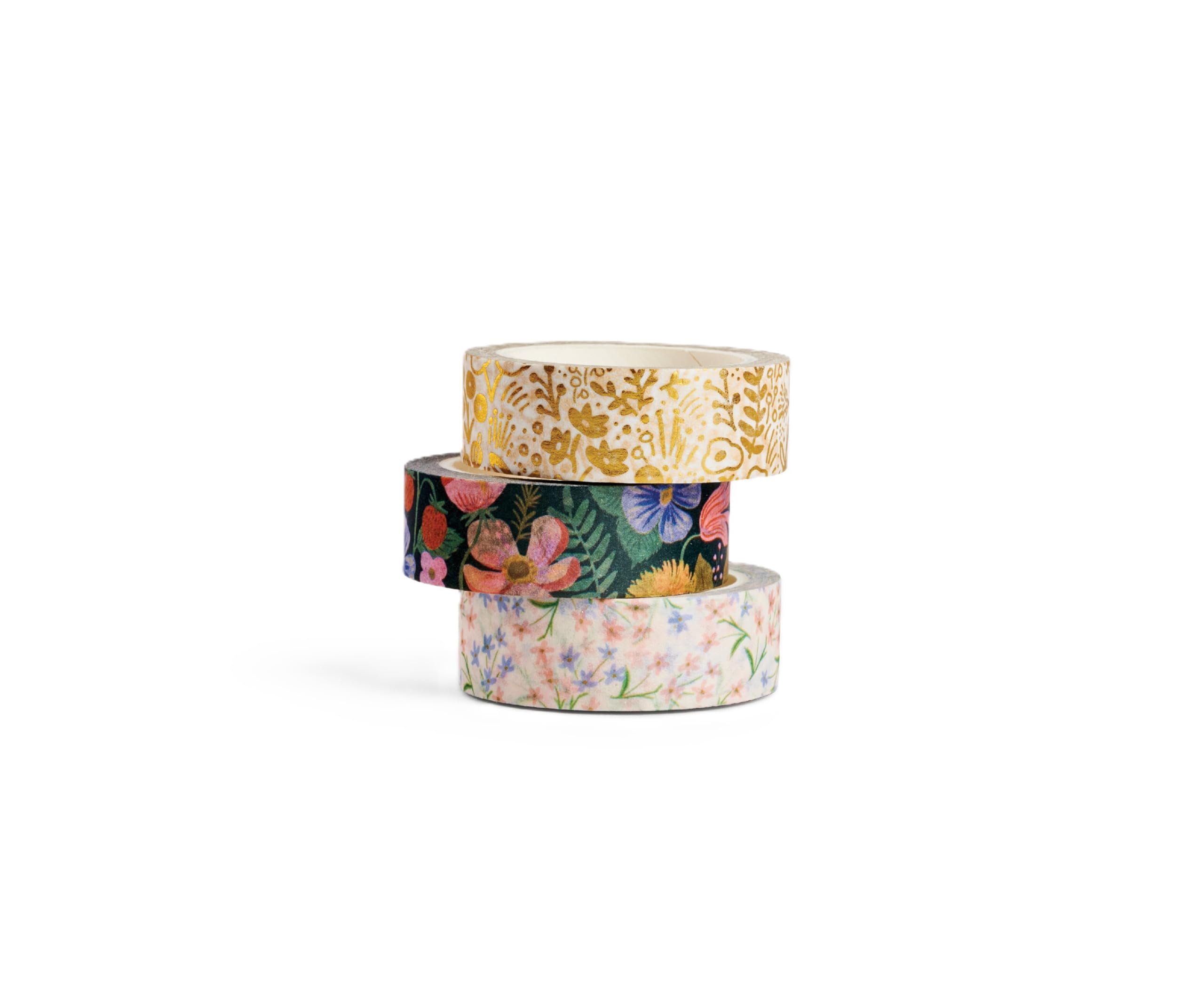 Rifle Paper Strawberry Fields Washi Tape Set of 3 - Gift Wrapping & Scrapbooking