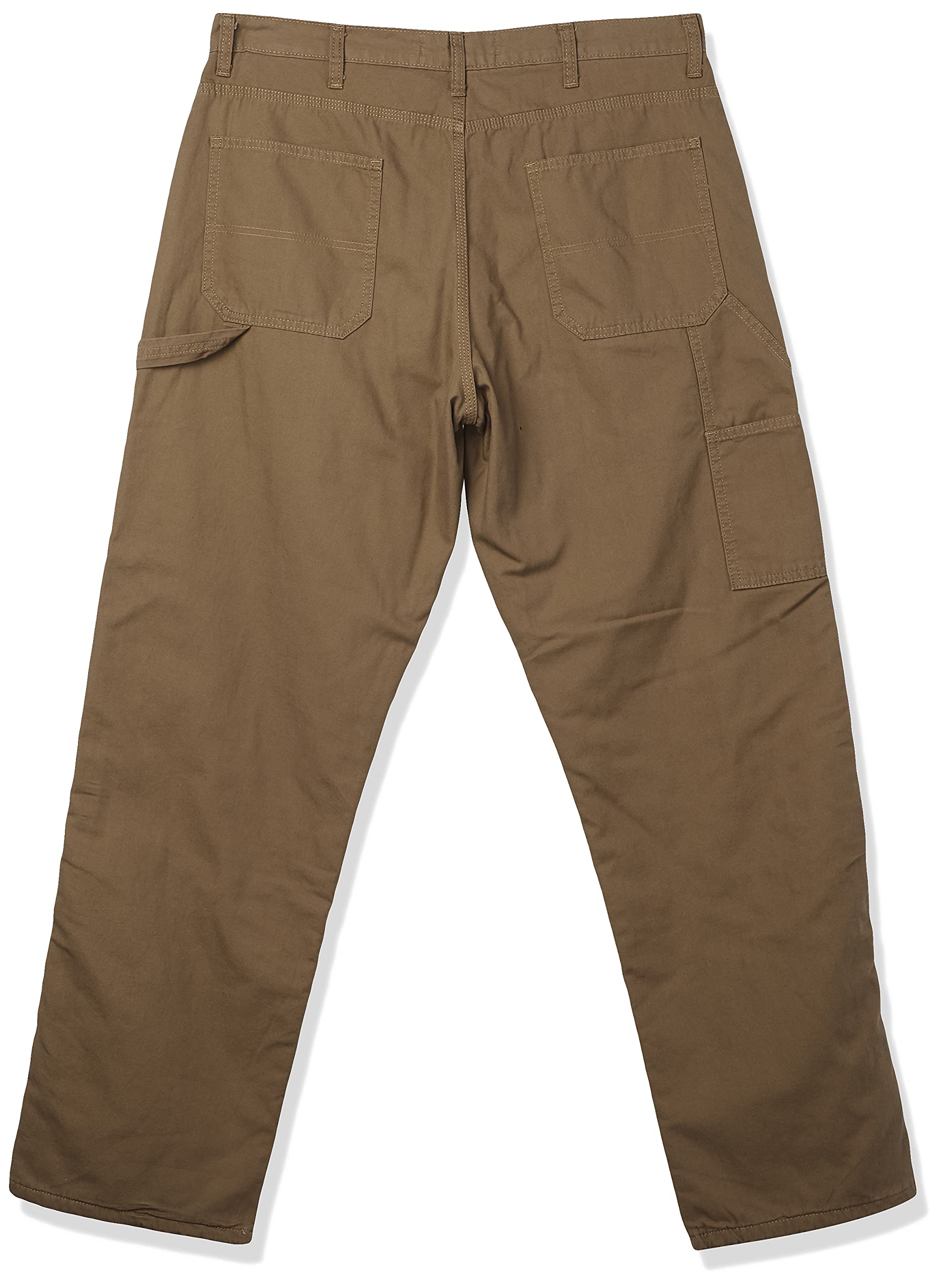 Wrangler Authentics Men's Fleece Lined Carpenter Pants - Durable Work Pants for Construction, Outdoor & Winter Use