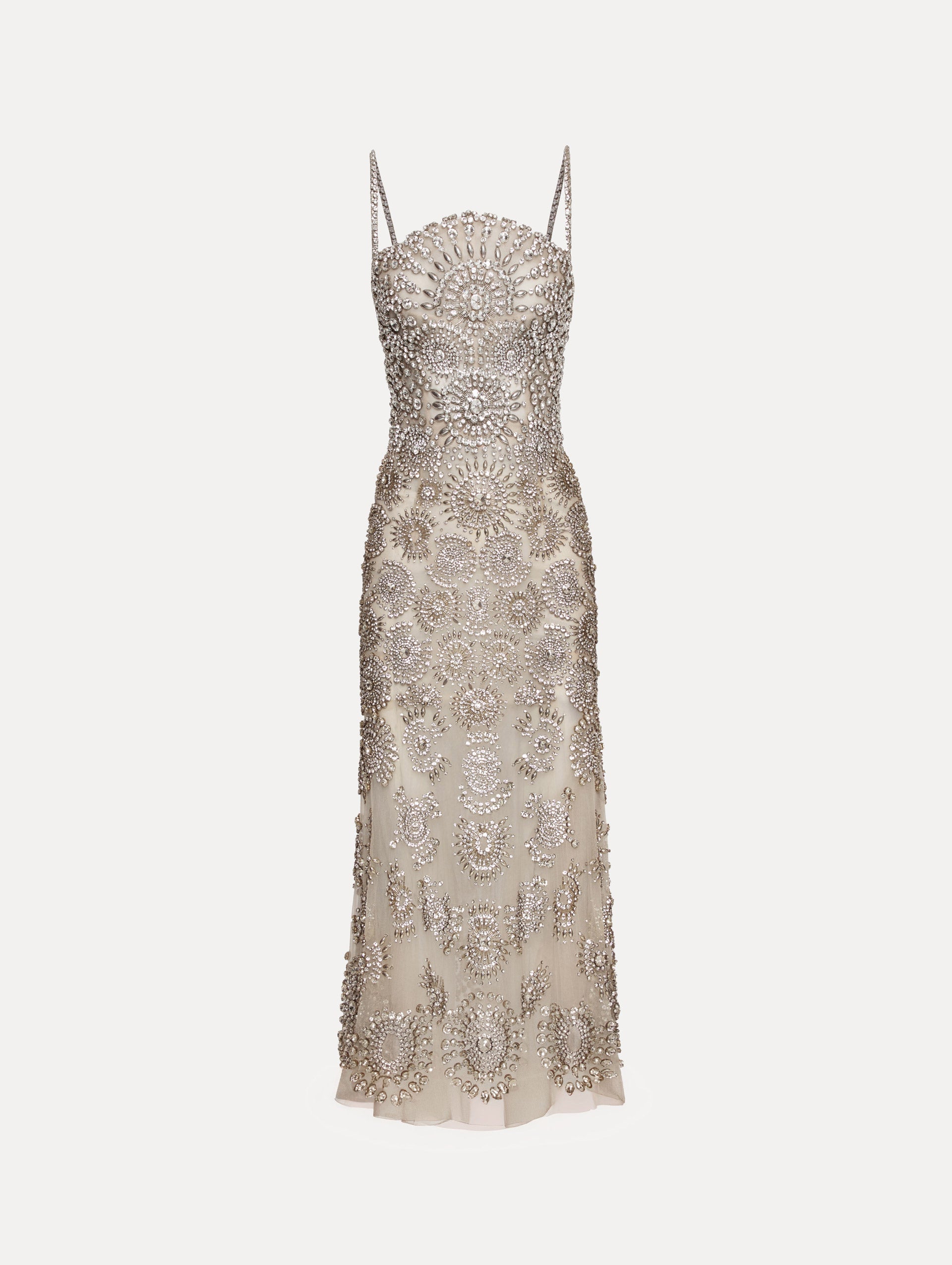 Elegant Crystal Medallion Cocktail Dress for Women - Perfect for Evening Parties, Weddings & Special Occasions