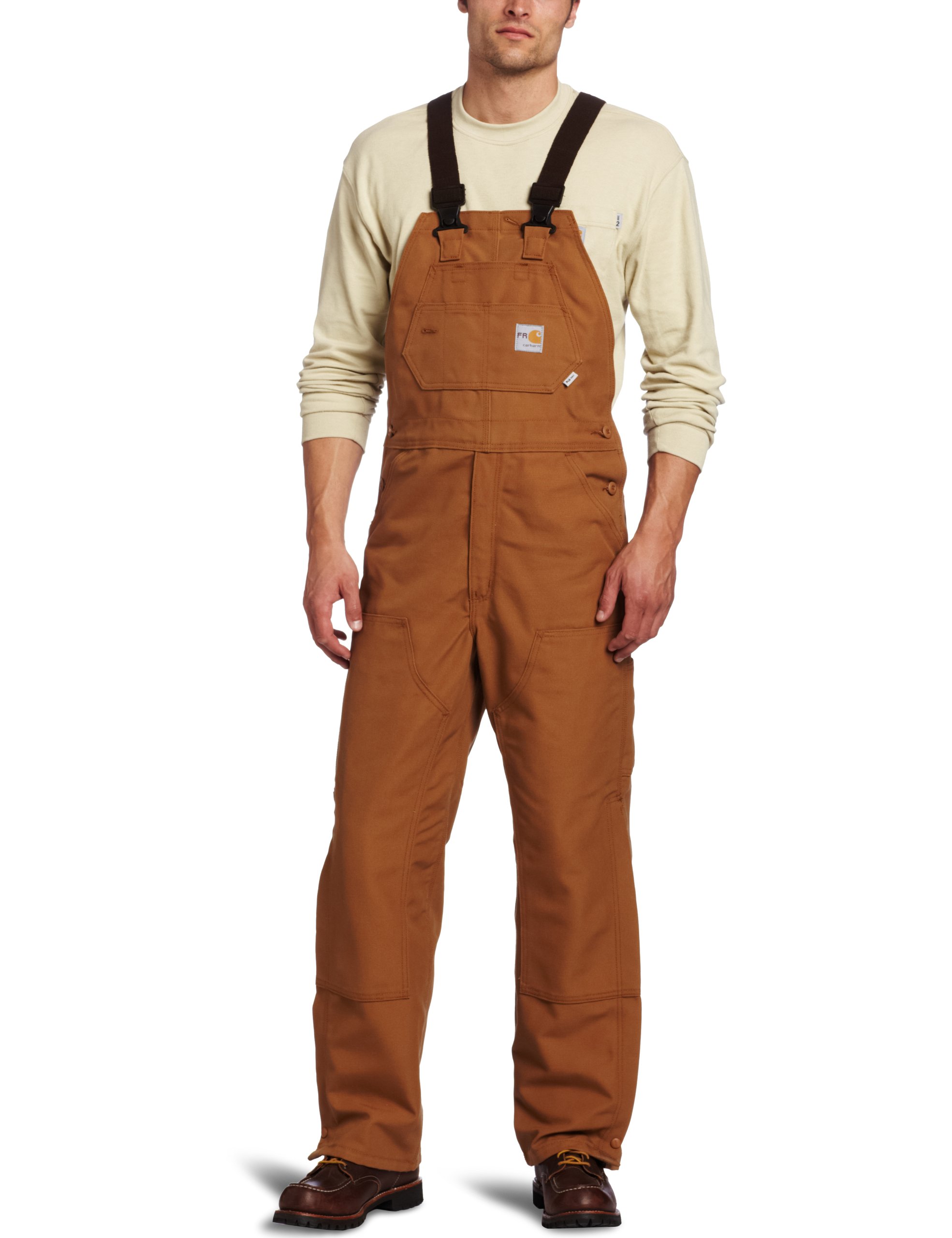 Carhartt Men's Flame Resistant Duck Bib Overalls - Big & Tall Workwear for Construction, Welding & Industrial Safety (Durable FR Coveralls for Hazardous Jobs)