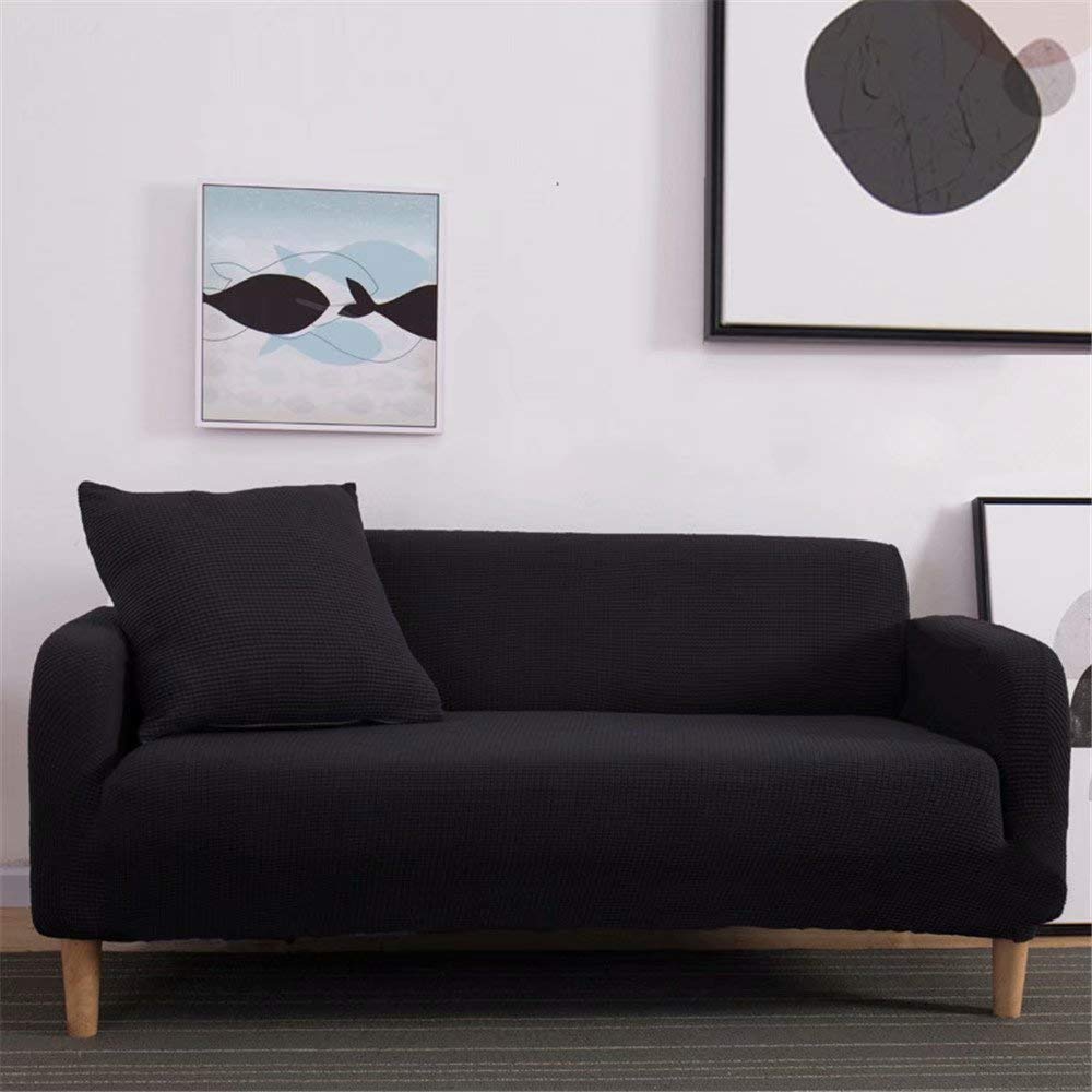 Stretch Sofa Cover 1-4 Pieces - Polar Fleece Couch Slipcover for Living Room, Lycra Jacquard Stretchable Sofa Protector - Perfect for Pets, Kids & Home Decor
