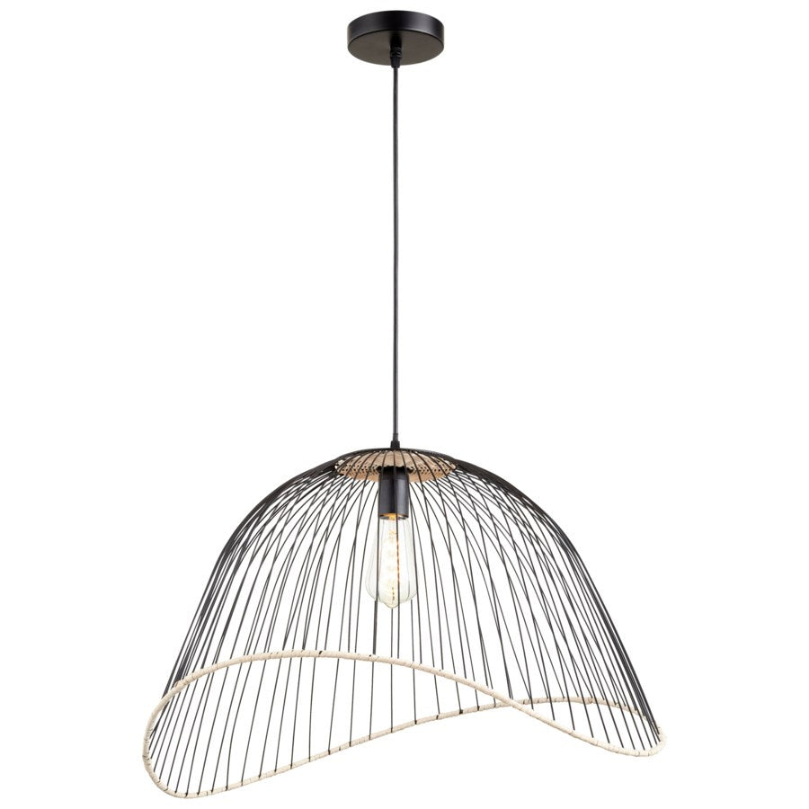 Cyan Design 10795 Cloak Pendant Light Fixture - Matte Black Finish for Modern Dining Room & Kitchen Lighting