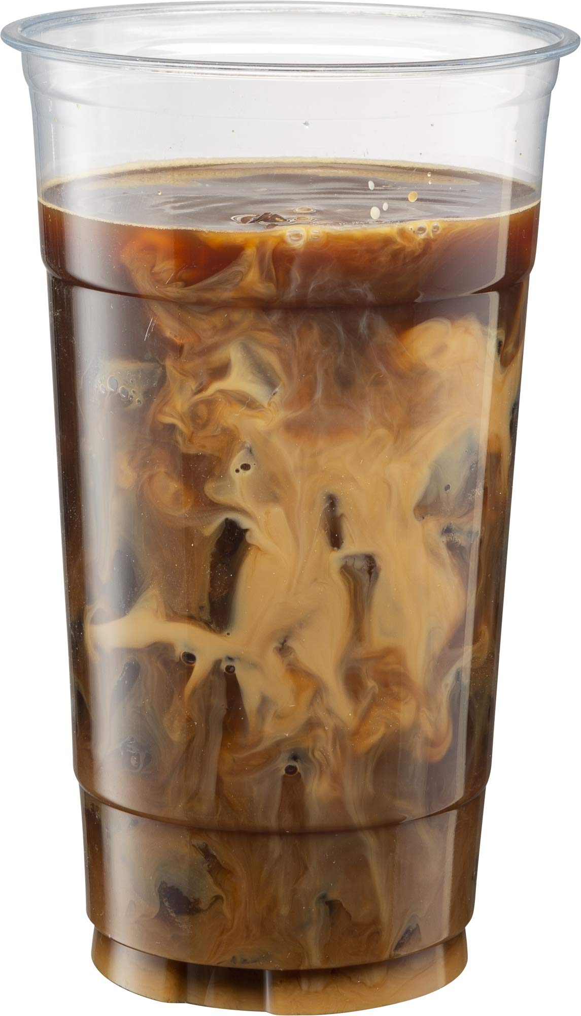 100-Pack 32oz Clear PET Plastic Cups for Iced Coffee, Cold Drinks, Smoothies, Slushies - Disposable Party Cups for Events, BBQs, Picnics & Outdoor Gatherings
