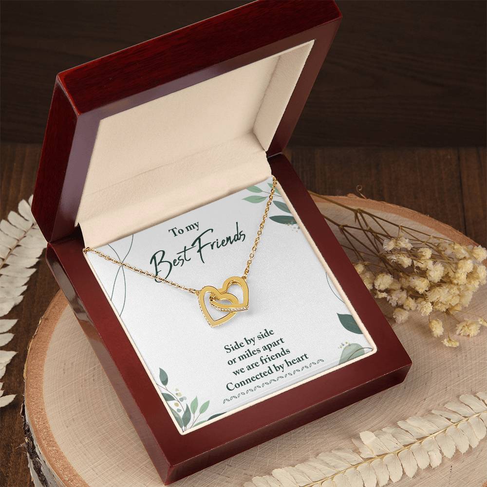 Best Friend Gifts - Long Distance Friendship Gifts for Her/Him - Heart Connection Keepsake - Perfect for Birthday, Anniversary & Miss You Moments