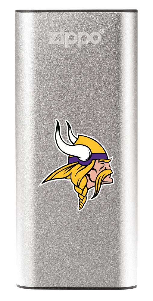 NFL Minnesota Vikings Team Logo HeatBank® 3 Rechargeable Hand Warmer - Portable USB Hand Warmers for Winter Outdoor Activities, Football Games & Camping