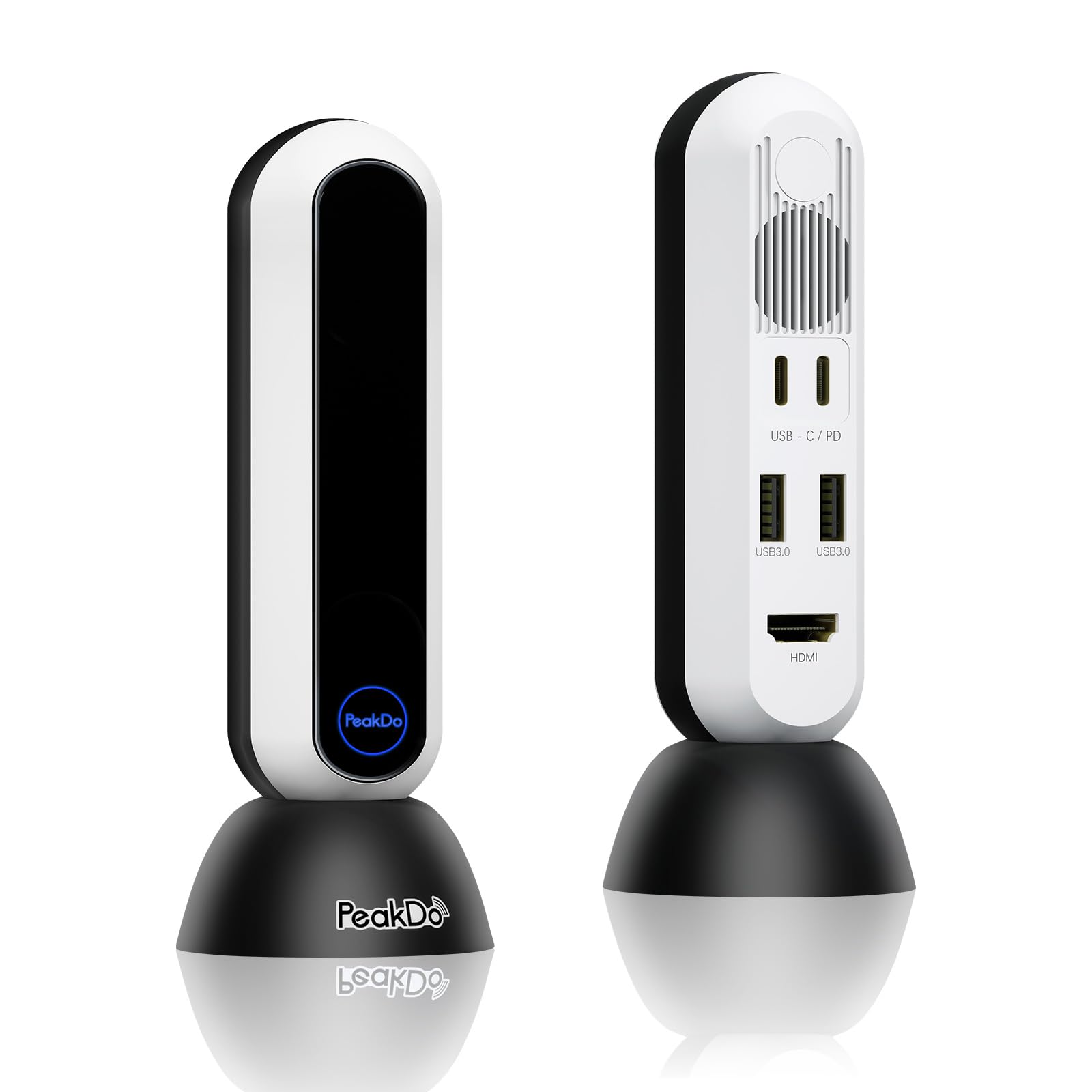 PeakDo 4K Wireless HDMI Extender Kit - 0 Latency HDMI Transmitter & Receiver, 60GHz Wireless Video Transmitter Supports 4K@30Hz/1080P@120Hz, 100ft Range, Plug & Play - Perfect for Home Theater, Gaming & Conference Room Setups