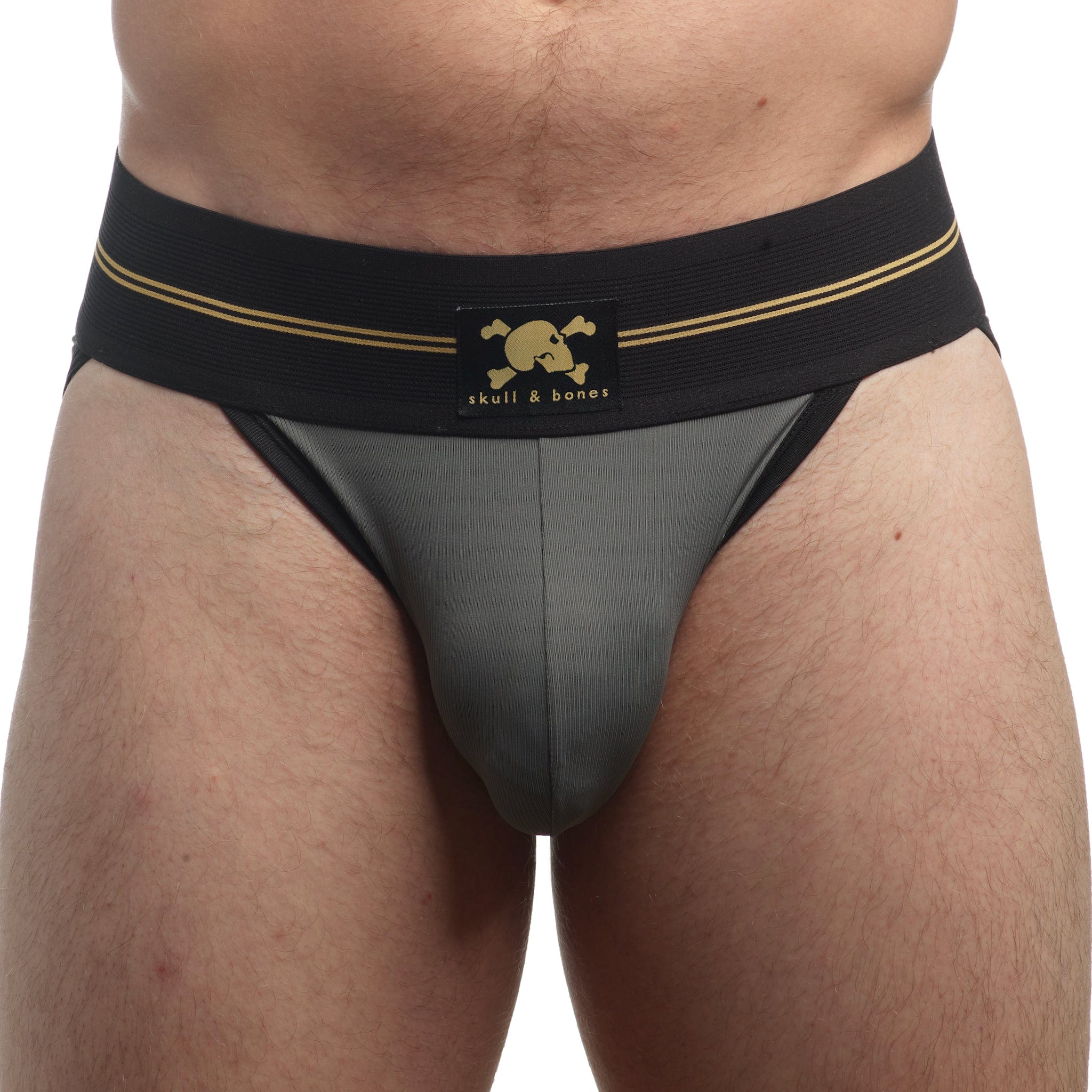 High-Performance Ribbed Sport Briefs for Men - Breathable & Comfortable Underwear for Gym, Running & Active Lifestyle - Grey