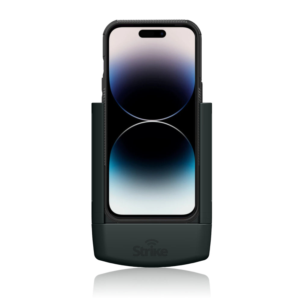 iPhone 14 Pro Max Car Mount Holder - Compatible with Strike Rugged Case | Secure Phone Cradle for Driving, Commuting & Road Trips