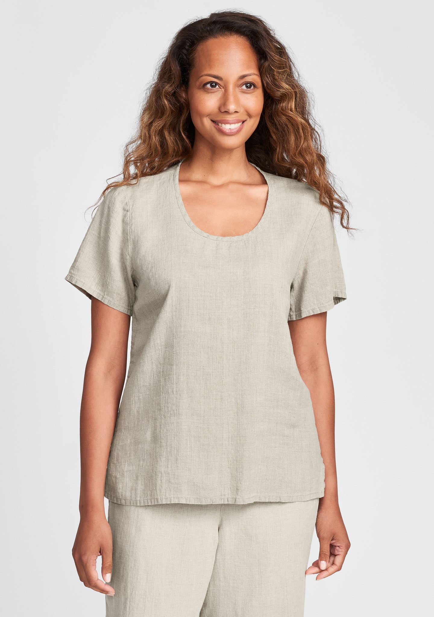 Premium Linen T-Shirt for Men & Women - Soft Breathable Cotton Blend Tee - Casual Summer Essential for Travel & Everyday Wear
