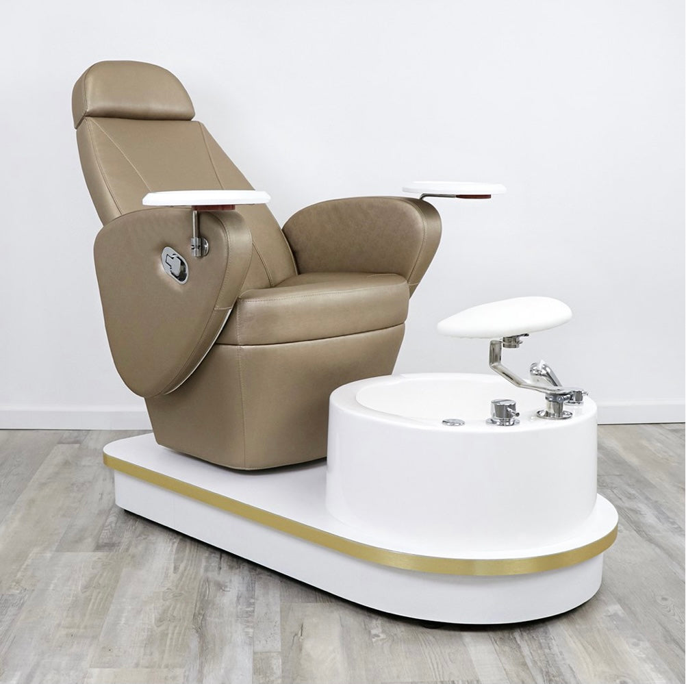 Professional Milan Pedicure Chair for Salon & Spa - Ergonomic Design, Adjustable Height, Comfortable Footrest - Perfect for Nail Technicians & Pedicure Treatments