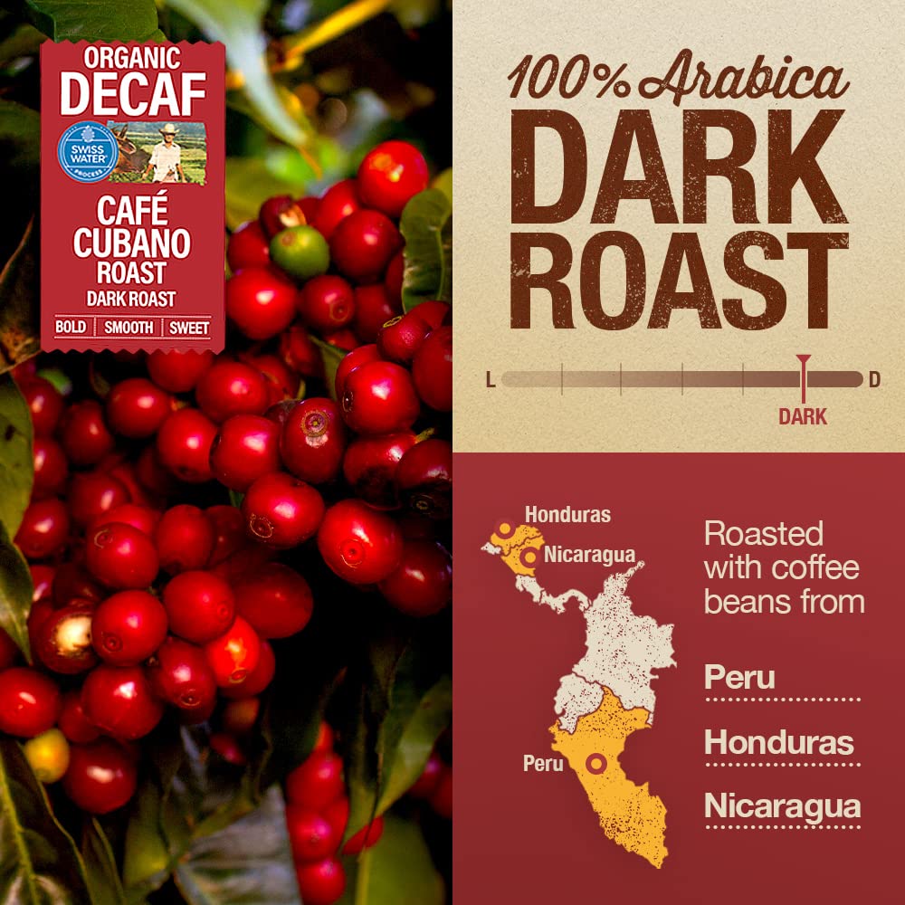Mayorga Organic Swiss Water Decaf Dark Roast Coffee - 2lb Bag, 100% Arabica Whole Bean, Non-GMO, Specialty Grade, Direct Trade - Perfect for Home Brewing, Office Use & Gifts