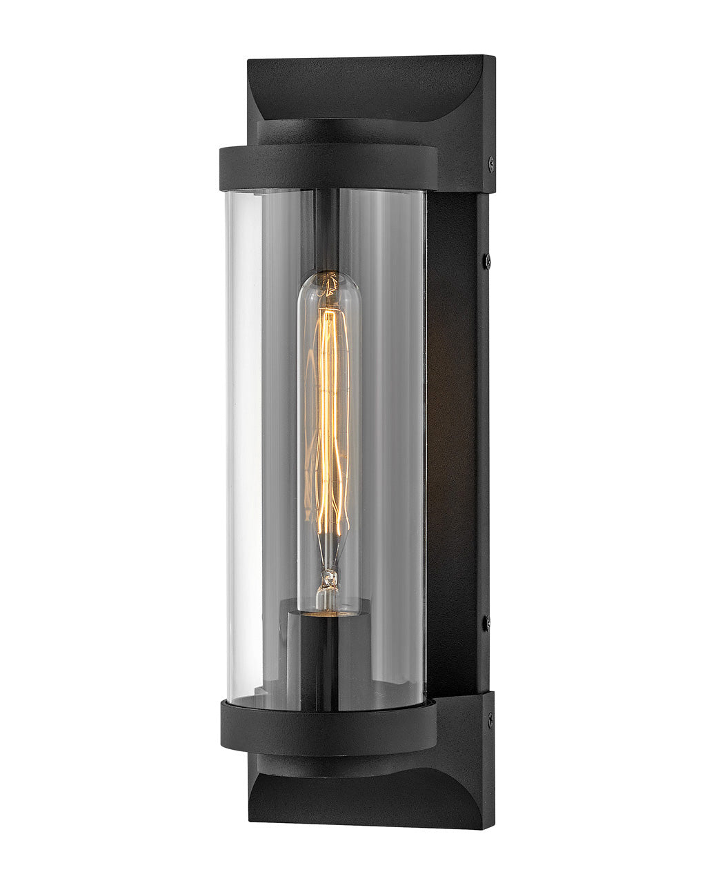 Pearson 1 Liter Medium Outdoor Lantern - Textured Black Finish for Camping, Backyard, Patio & Garden Decor | 29060TK