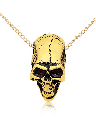 Gothic Skull-3-Brass-Chain