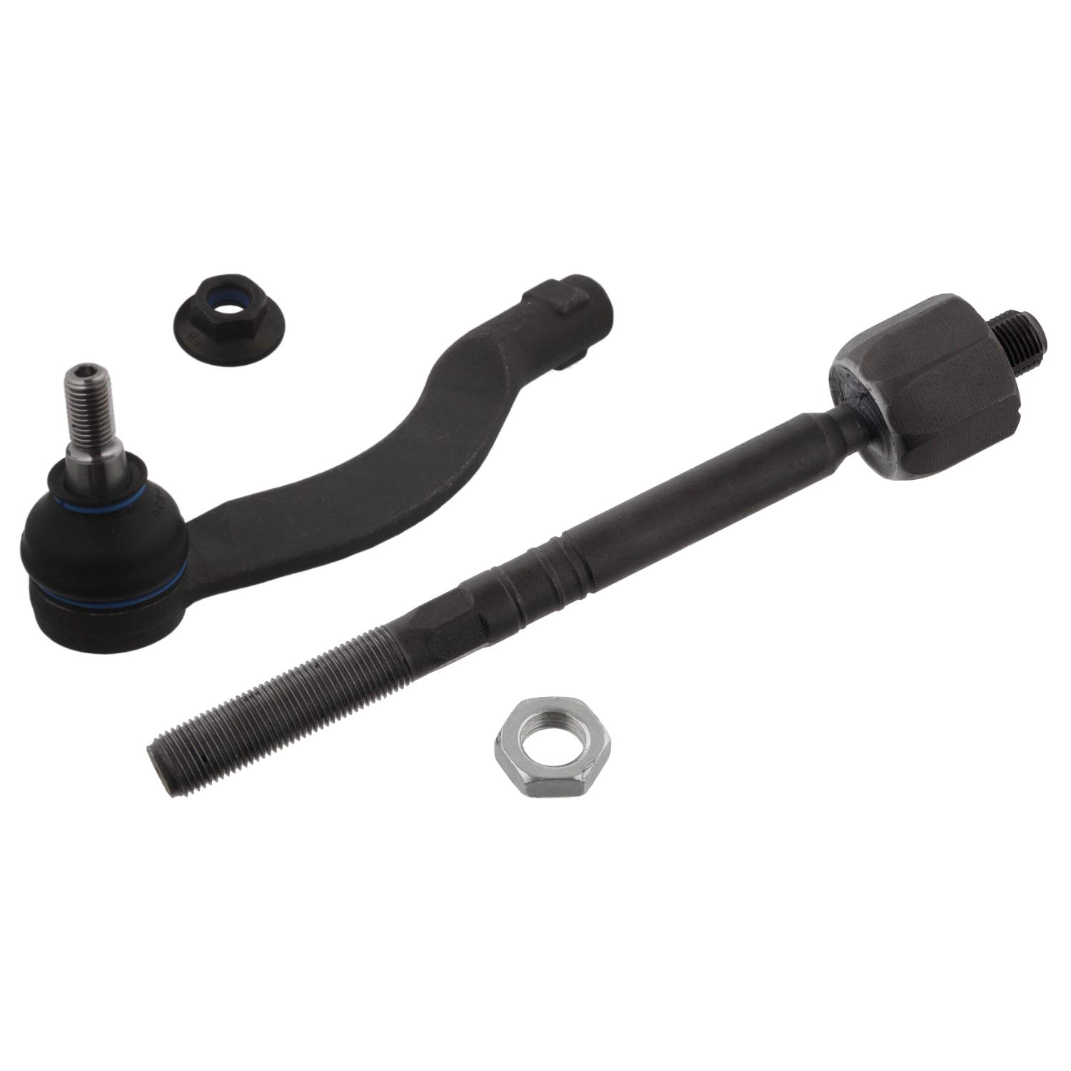 febi bilstein 39565 Front Left Axle Tie Rod End with Lock Nut - 1 Pack | Durable Steering Replacement Part for Smooth Driving & Vehicle Safety