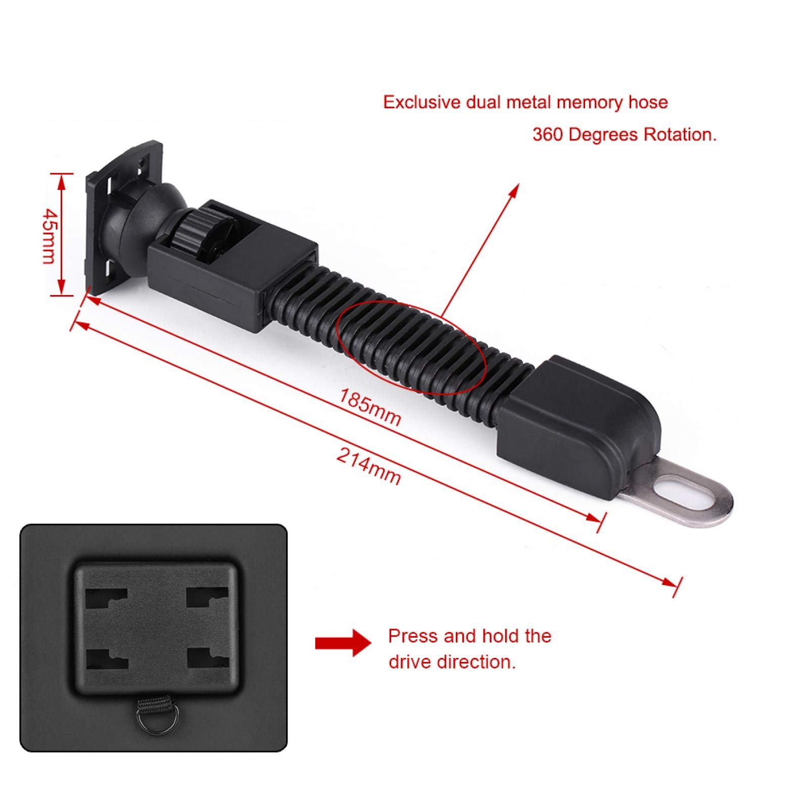 Ymiko Waterproof Motorcycle Phone Mount Holder - Universal Touchscreen Compatible Phone Case Bag with Rearview Mirror Stand for Safe Riding (Perfect for Adventure Tours, Commuting & GPS Navigation)